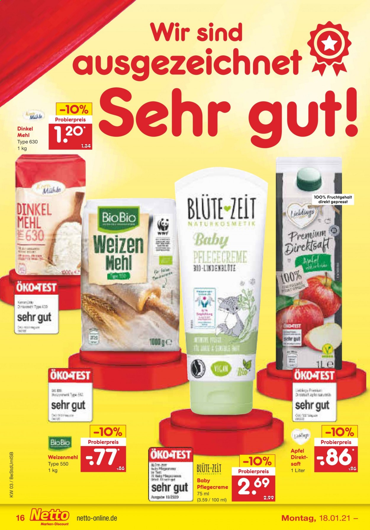 Netto Marken-Discount Prospekte  - 18.01.2021 - 23.01.2021. Seite 16
