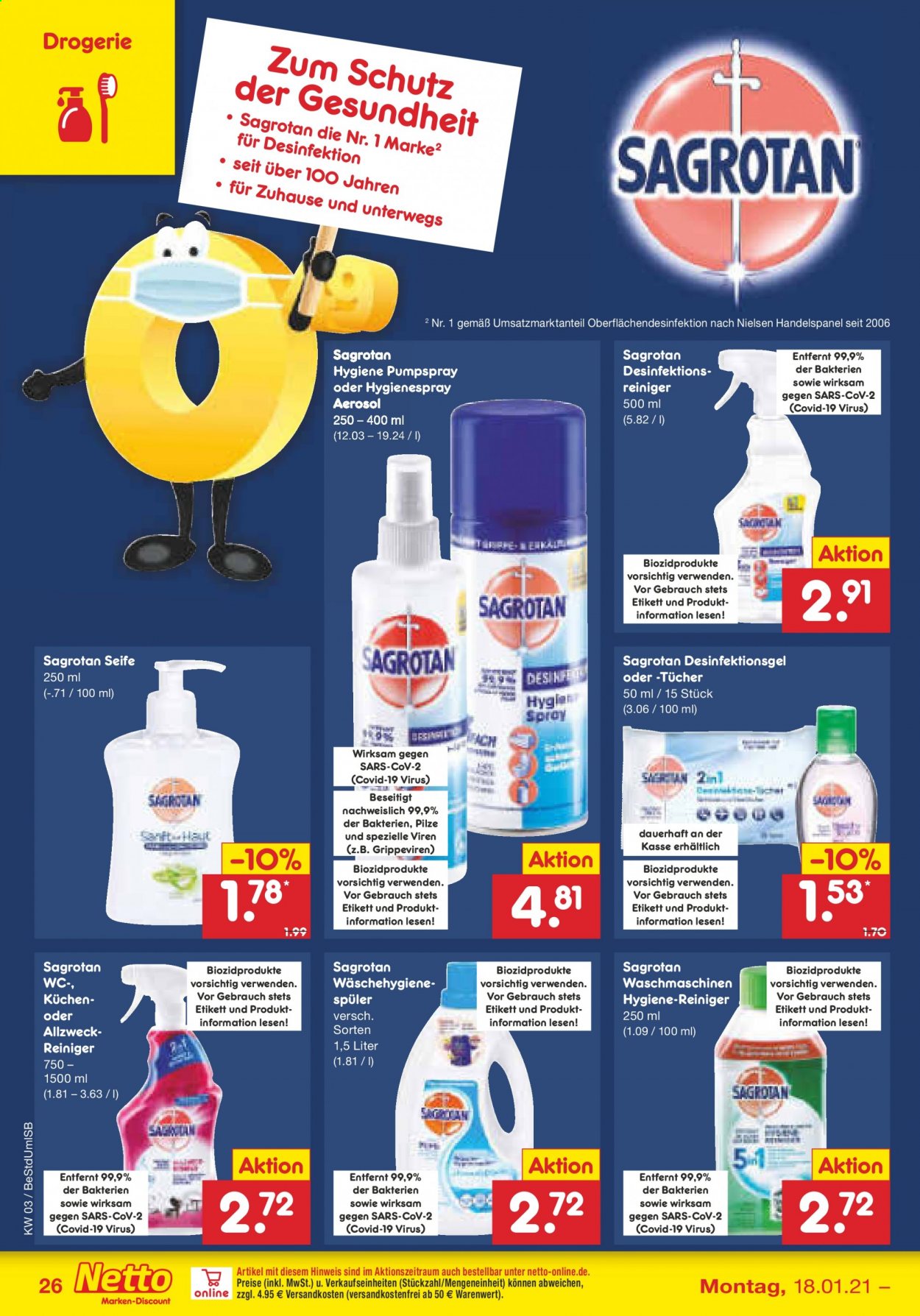 Netto Marken-Discount Prospekte  - 18.01.2021 - 23.01.2021. Seite 26