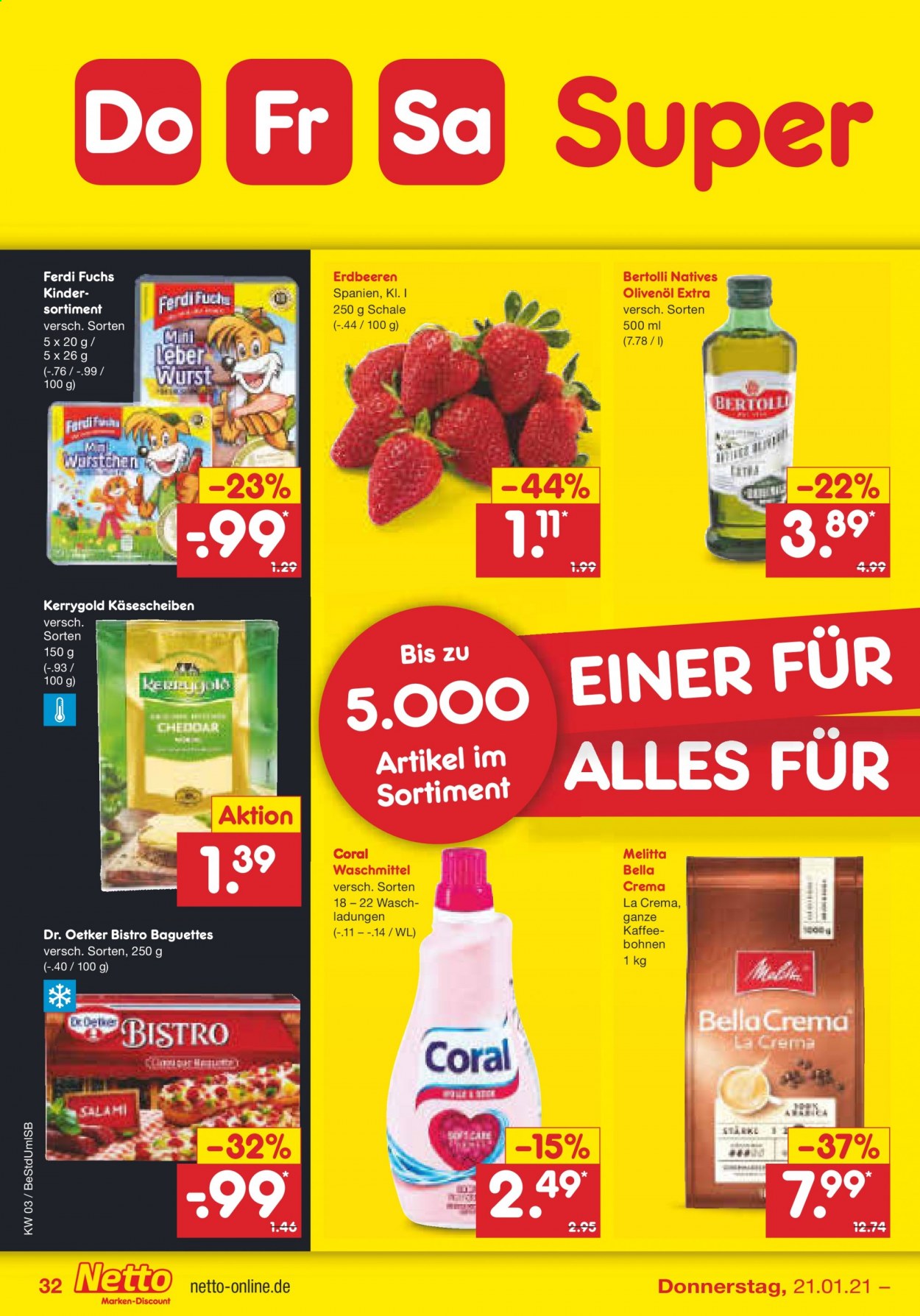 Netto Marken-Discount Prospekte  - 18.01.2021 - 23.01.2021. Seite 32