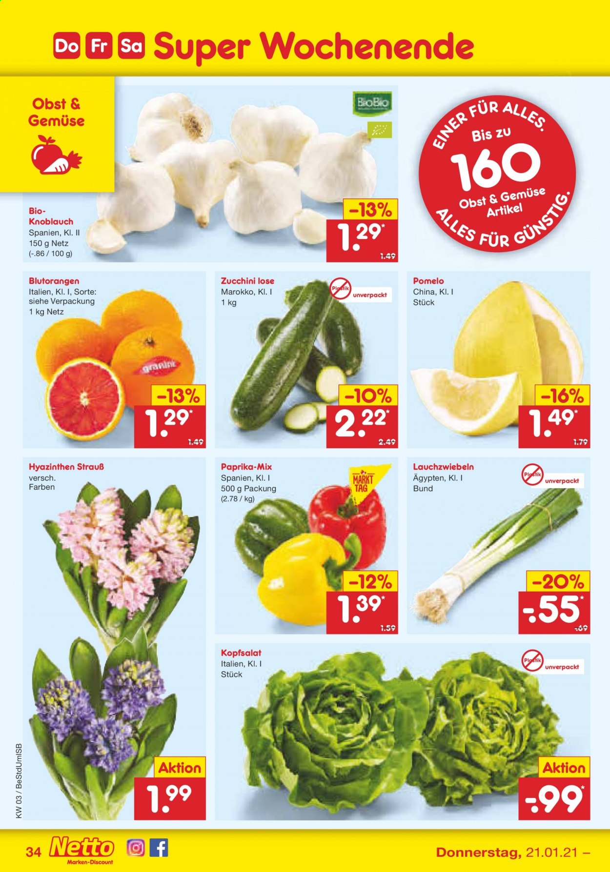 Netto Marken-Discount Prospekte  - 18.01.2021 - 23.01.2021. Seite 34