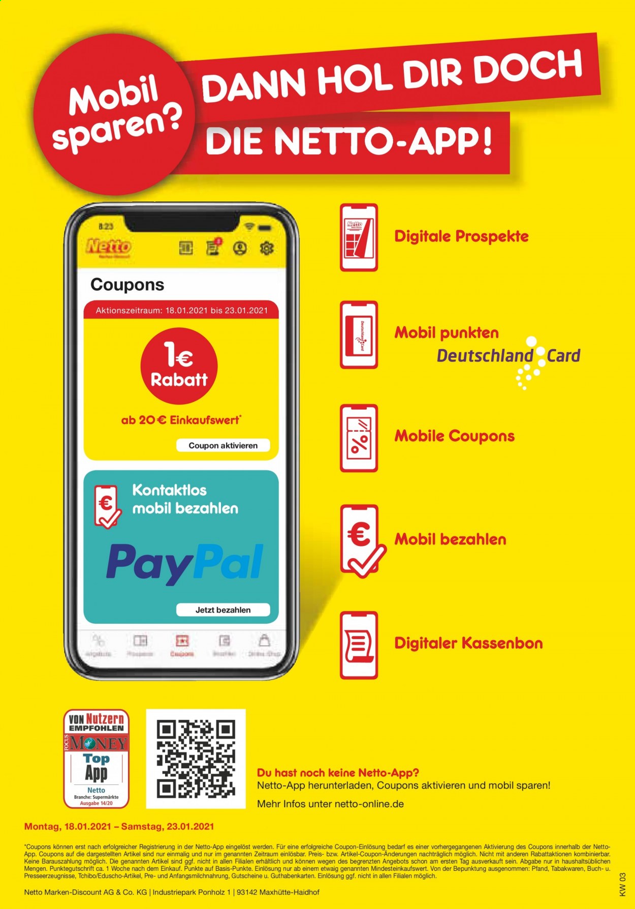 Netto Marken-Discount Prospekte  - 18.01.2021 - 23.01.2021. Seite 41