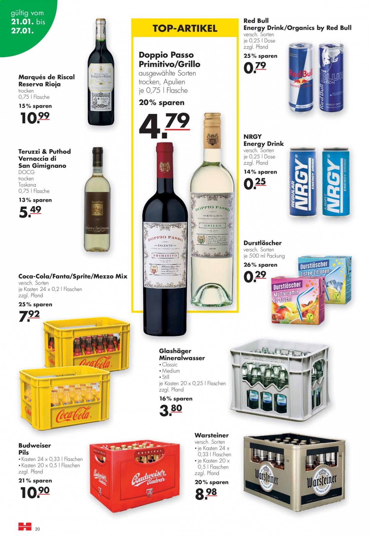 Handelshof Prospekte  - 21.01.2021 - 27.01.2021. Seite 8