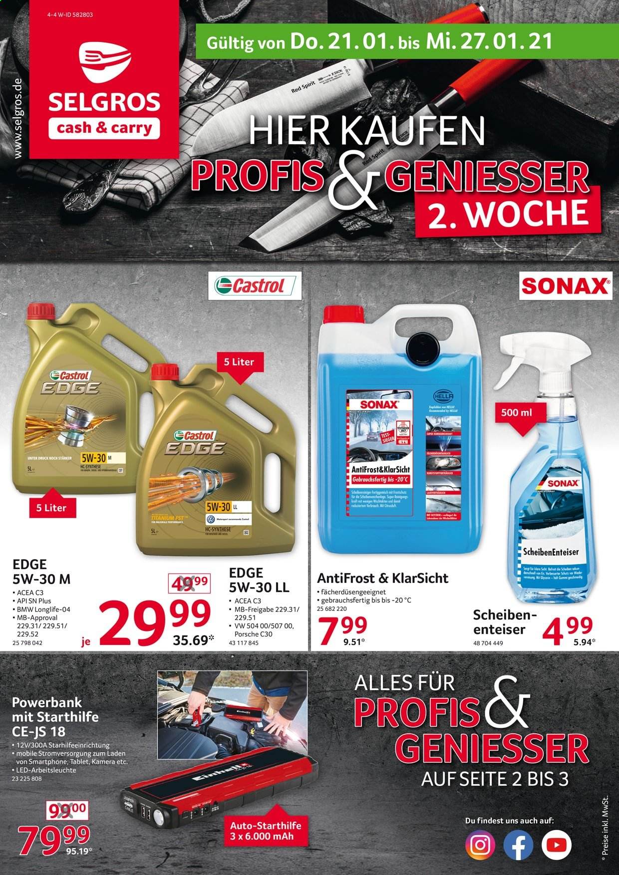 Selgros Prospekte  - 21.01.2021 - 27.01.2021. Seite 1