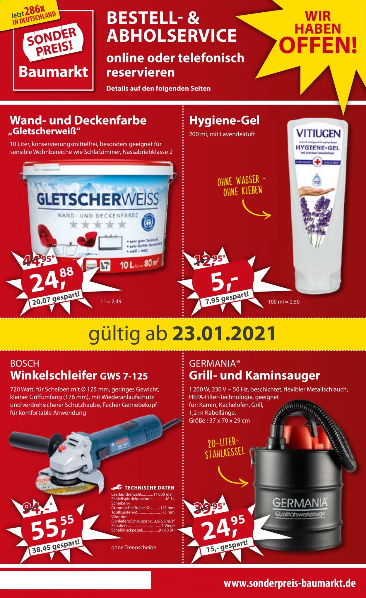 Sonderpreis-Baumarkt Prospekte  - 23.01.2021 - 29.01.2021. Seite 1