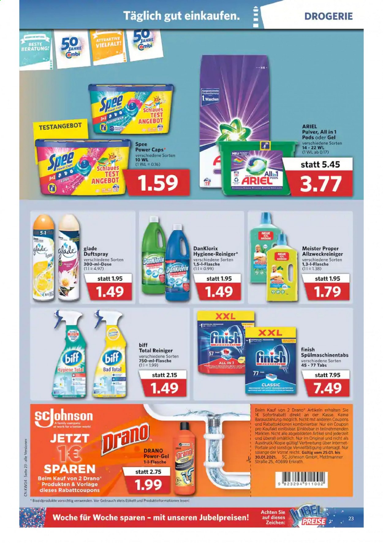 Combi Prospekte  - 25.01.2021 - 30.01.2021. Seite 23