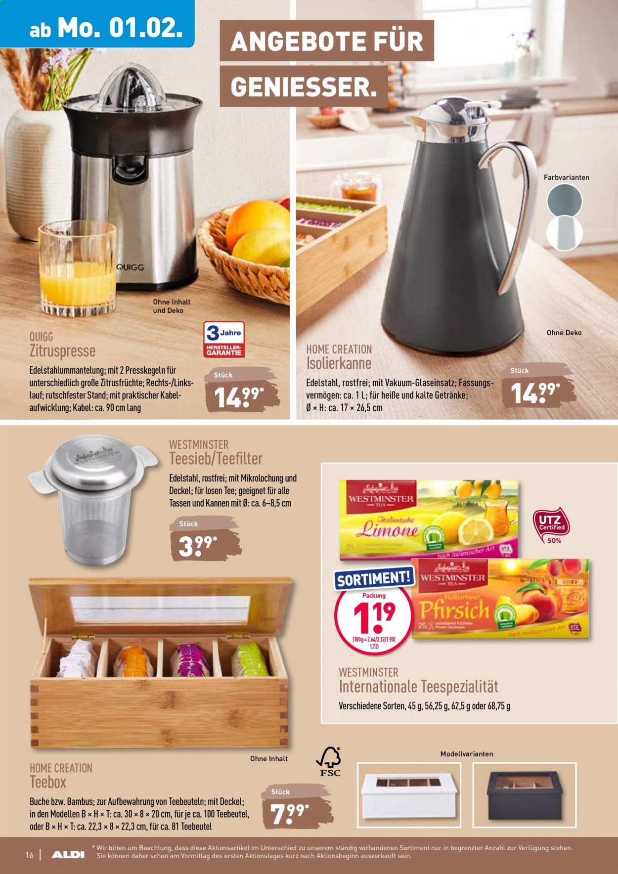 ALDI Nord Prospekte  - 1.02.2021 - 6.02.2021. Seite 16