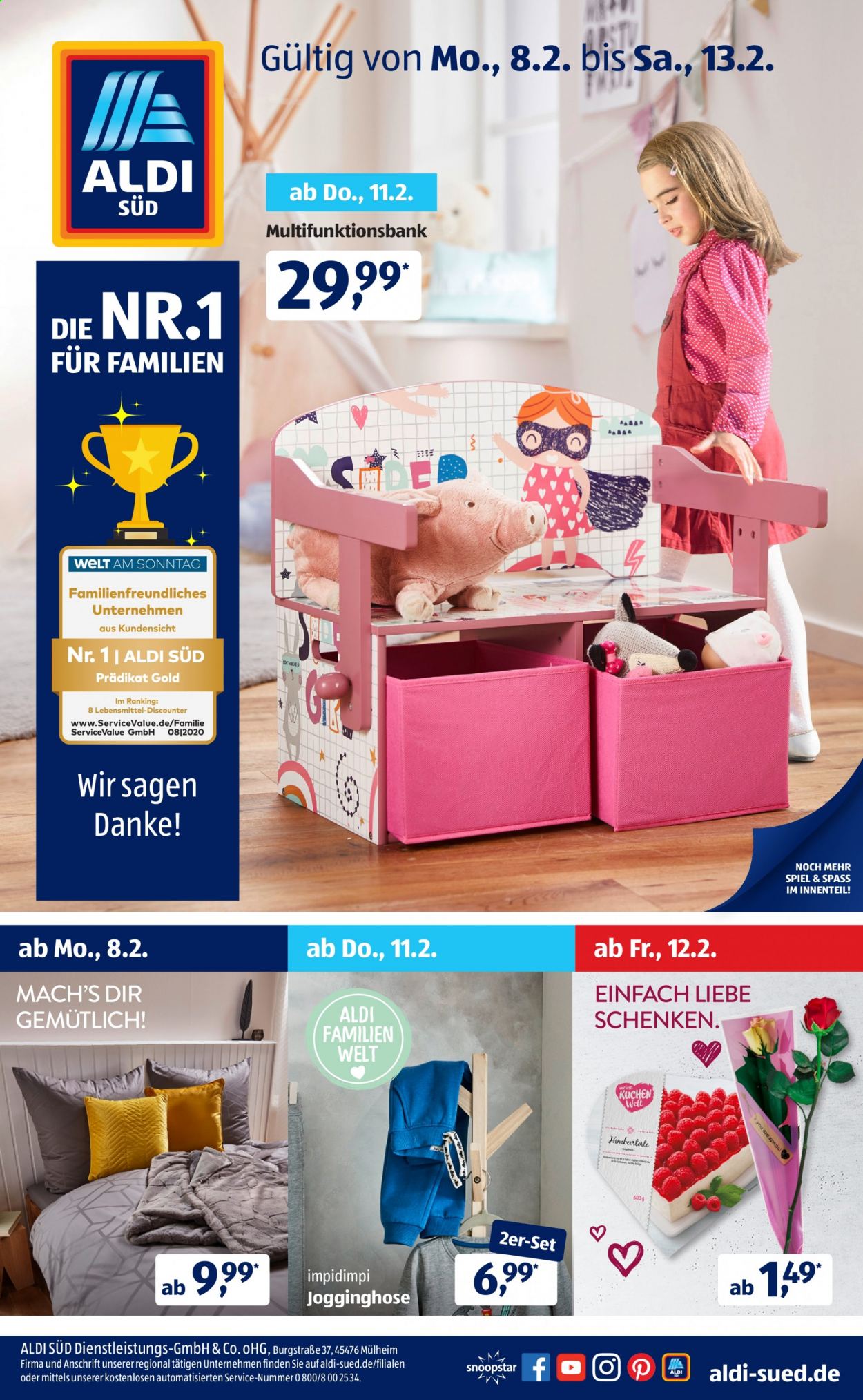 ALDI SÜD Prospekte  - 8.02.2021 - 13.02.2021. Seite 1