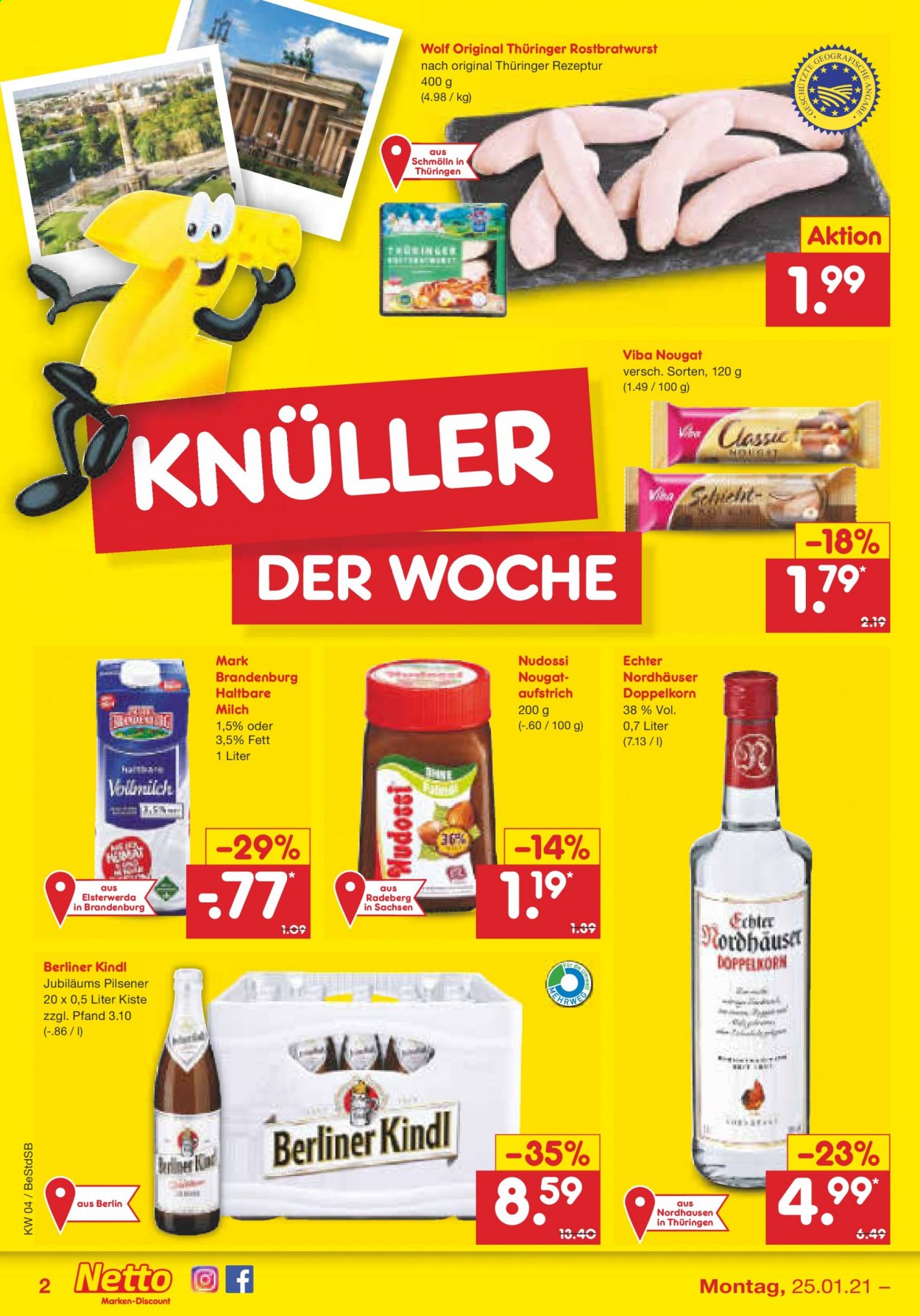 Netto Marken-Discount Prospekte  - 25.01.2021 - 30.01.2021. Seite 2