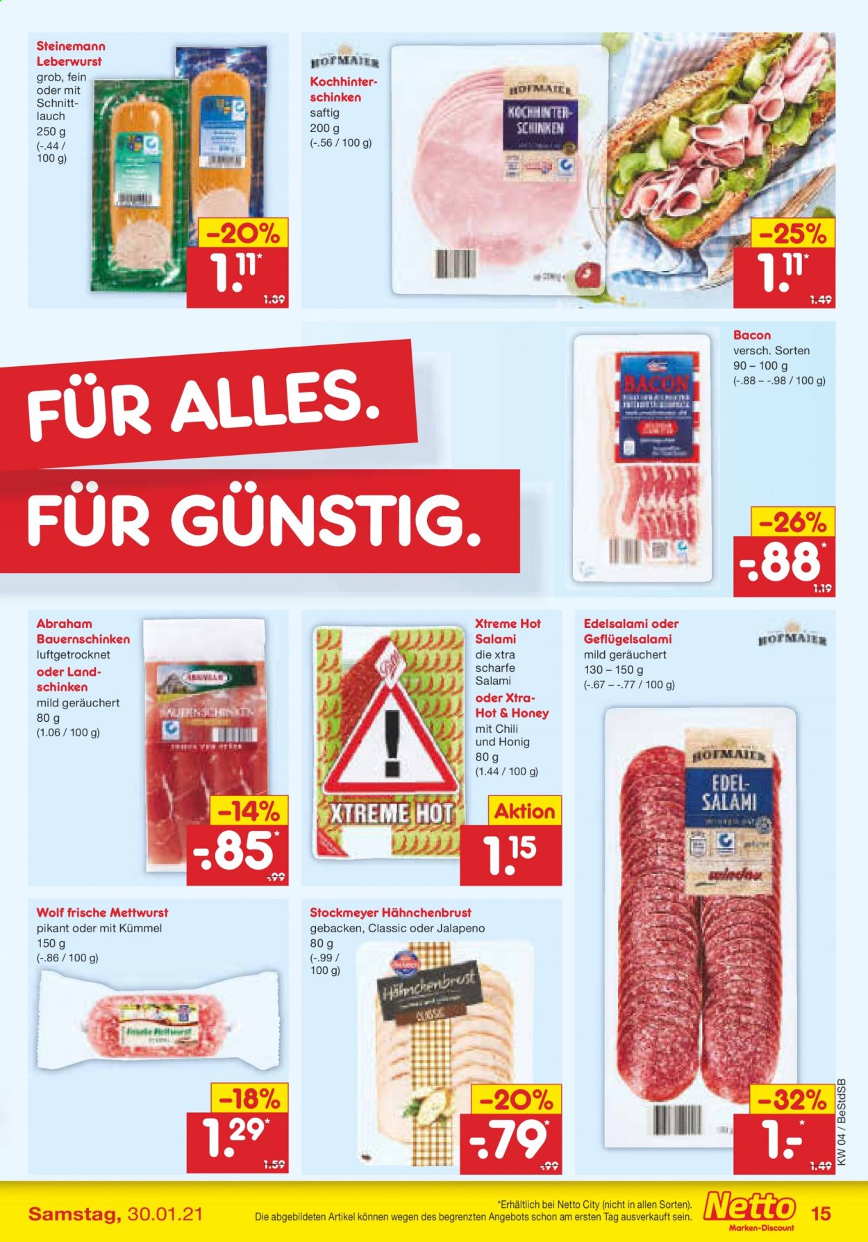 Netto Marken-Discount Prospekte  - 25.01.2021 - 30.01.2021. Seite 15