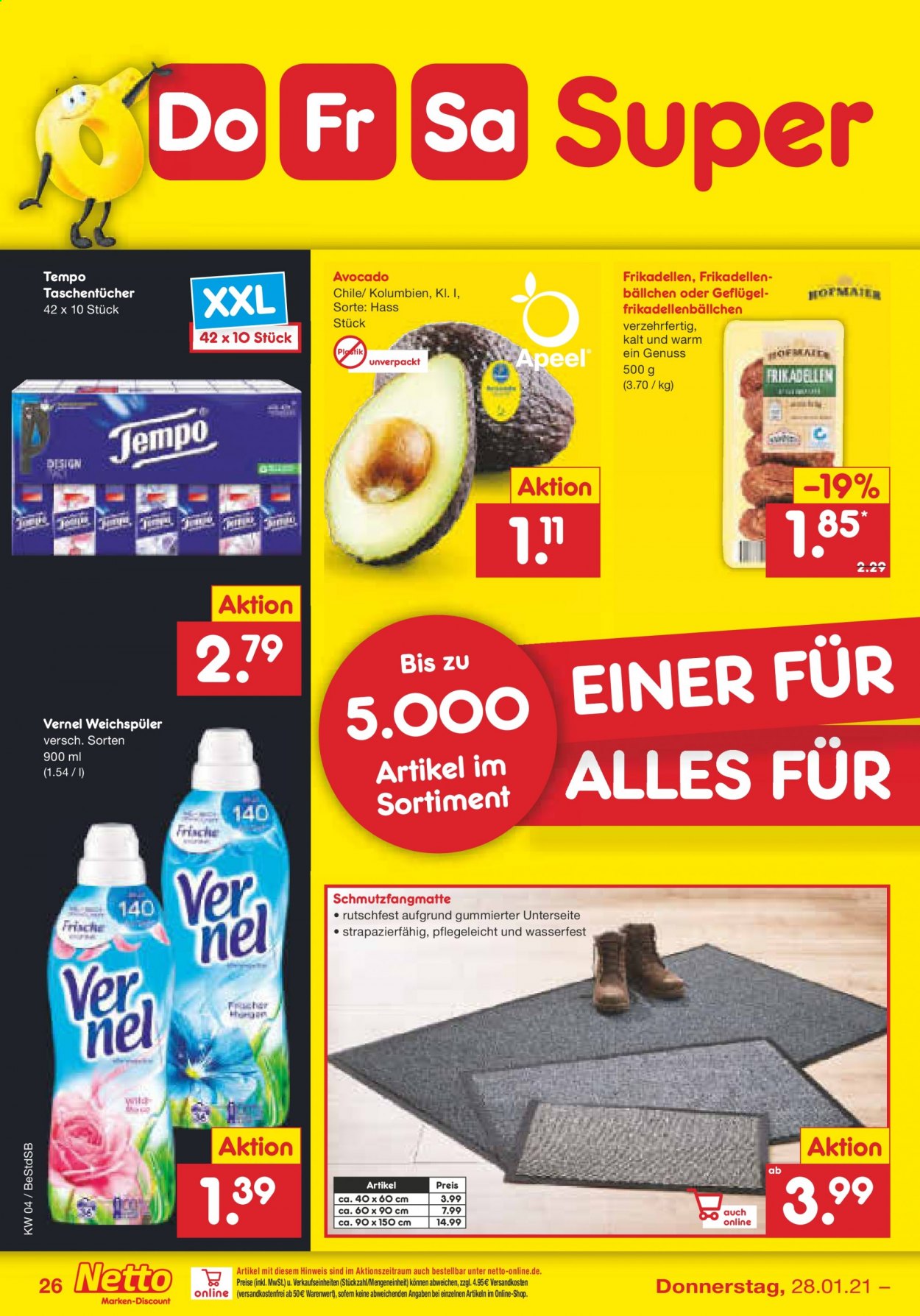 Netto Marken-Discount Prospekte  - 25.01.2021 - 30.01.2021. Seite 26