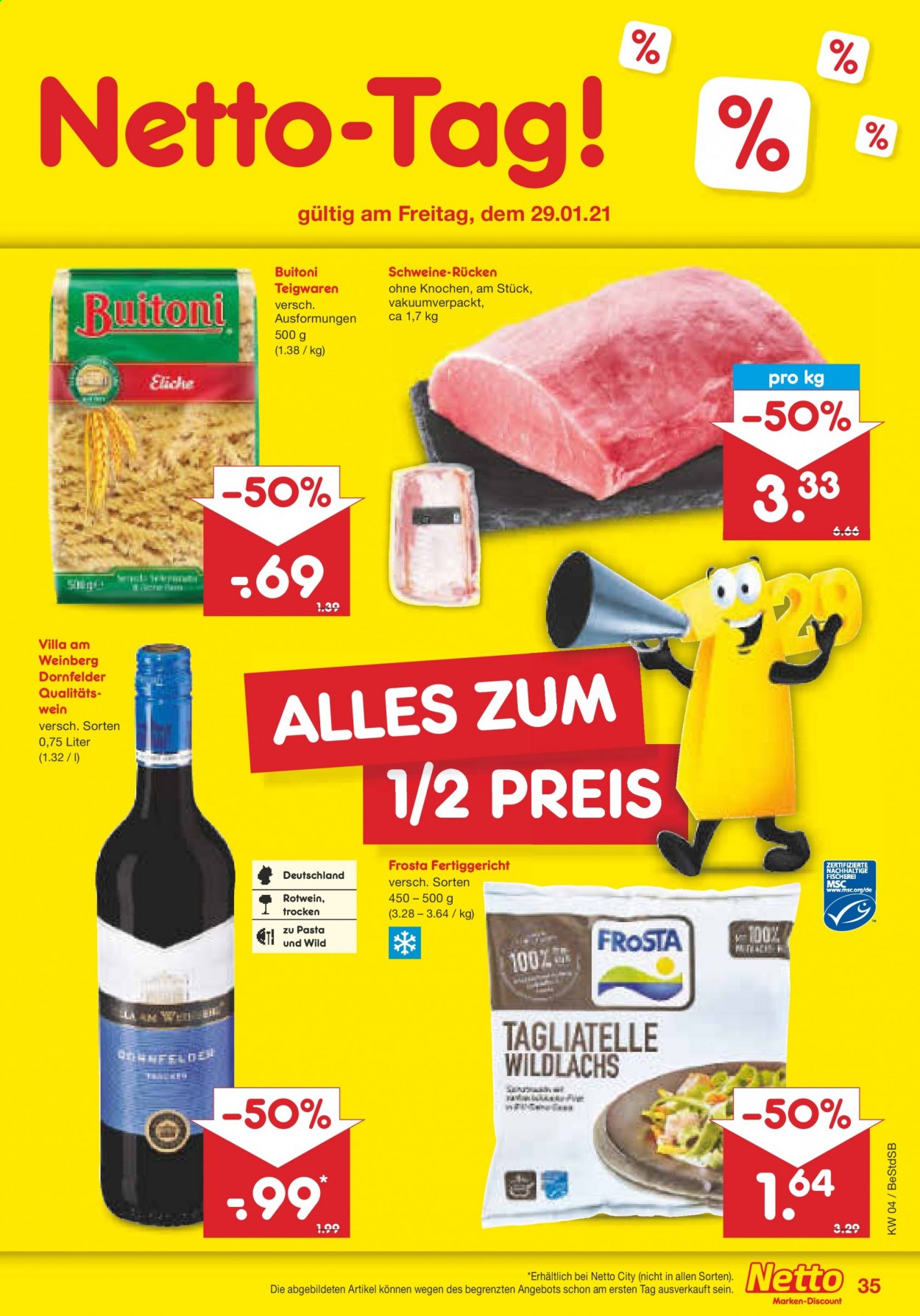 Netto Marken-Discount Prospekte  - 25.01.2021 - 30.01.2021. Seite 35