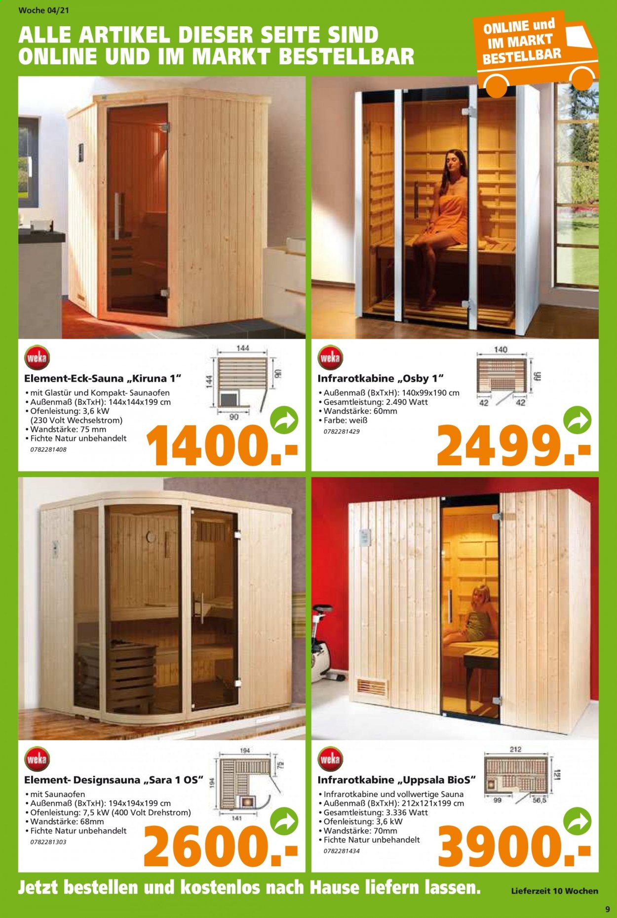 Globus Baumarkt Prospekte  - 26.01.2021 - 2.02.2021. Seite 9