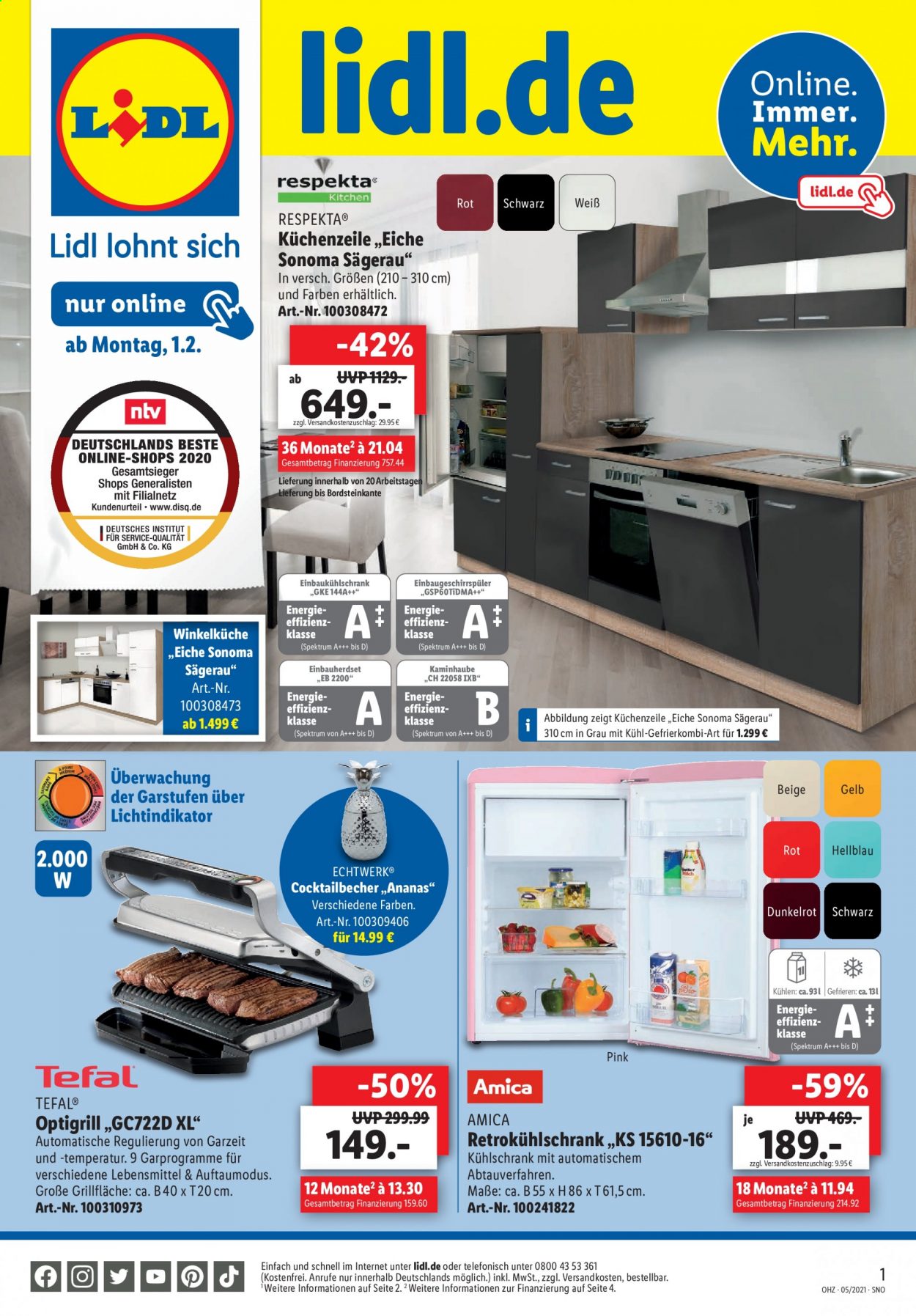 Lidl Prospekte  - 1.02.2021 - 7.02.2021. Seite 1