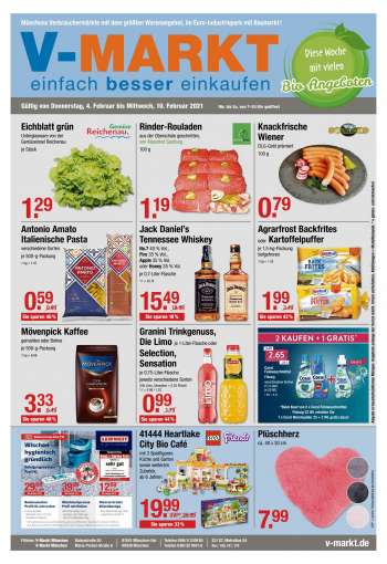 Prospekte V-Markt - 4.2.2021 - 10.2.2021.