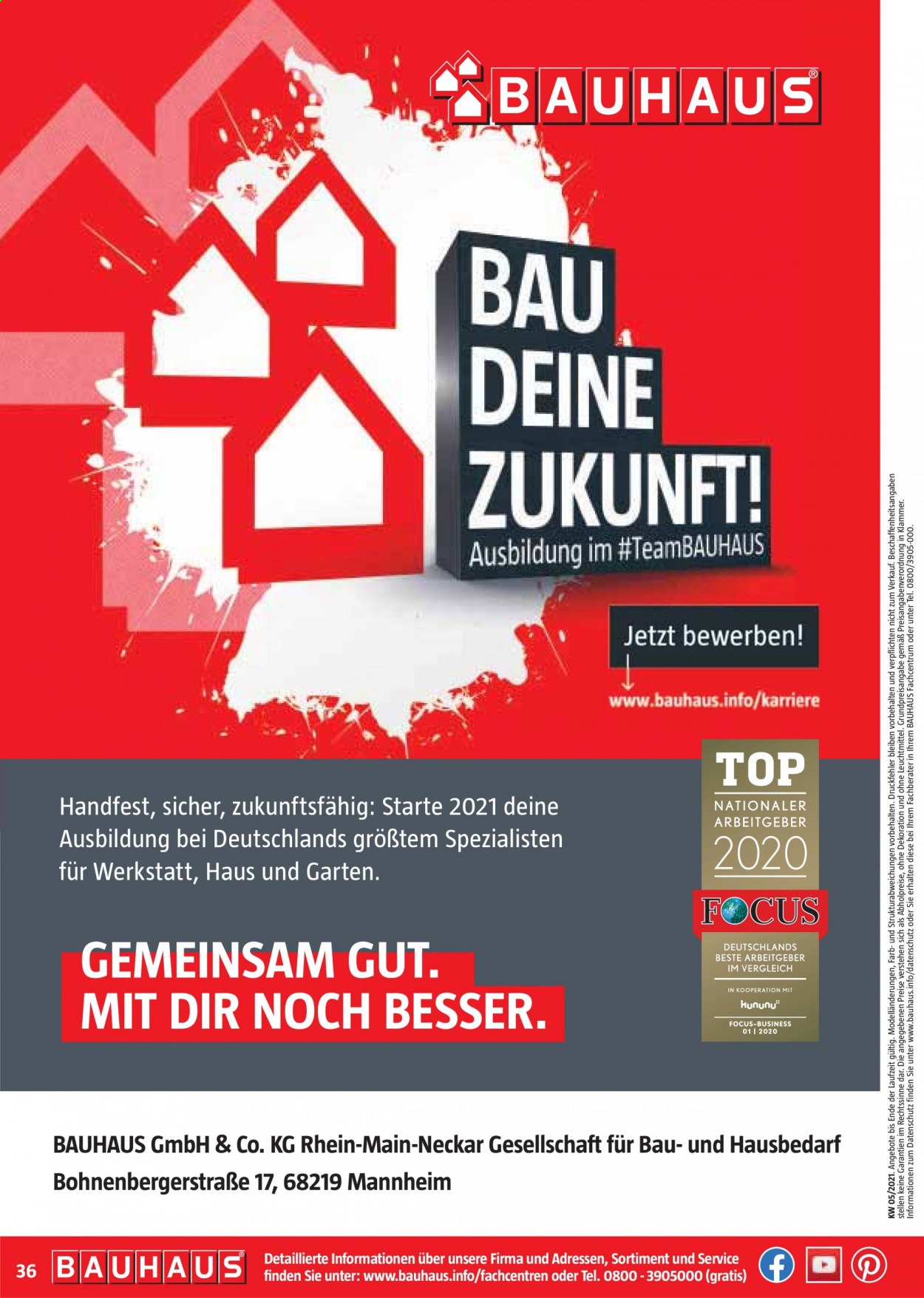 Bauhaus Prospekte  - 29.01.2021 - 27.02.2021. Seite 36