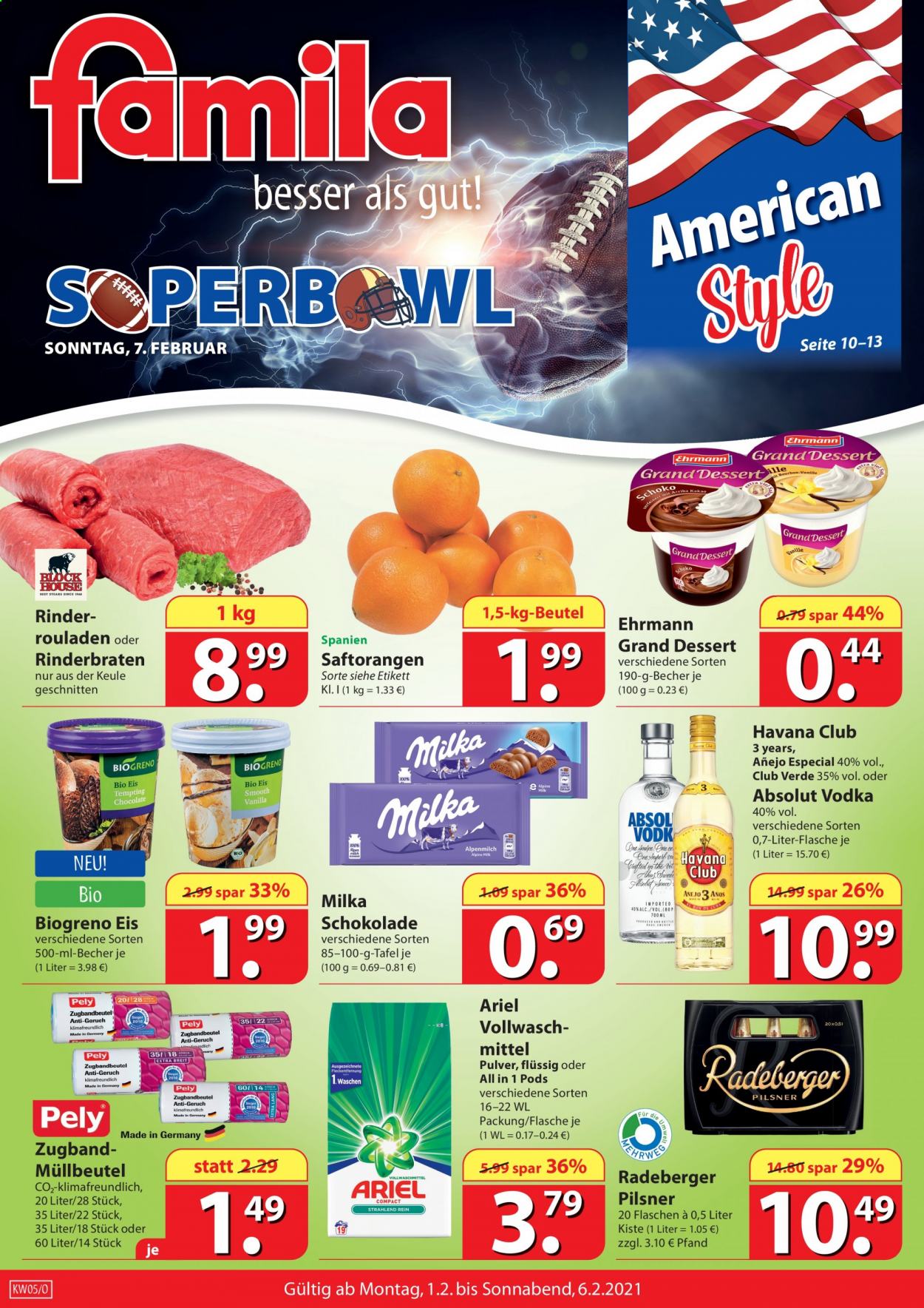 famila Prospekte  - 1.02.2021 - 6.02.2021. Seite 1