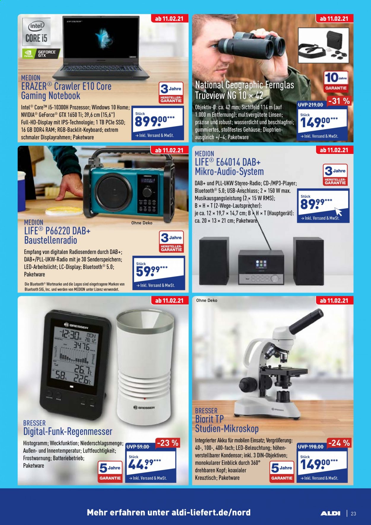 ALDI Nord Prospekte  - 8.02.2021 - 13.02.2021. Seite 23