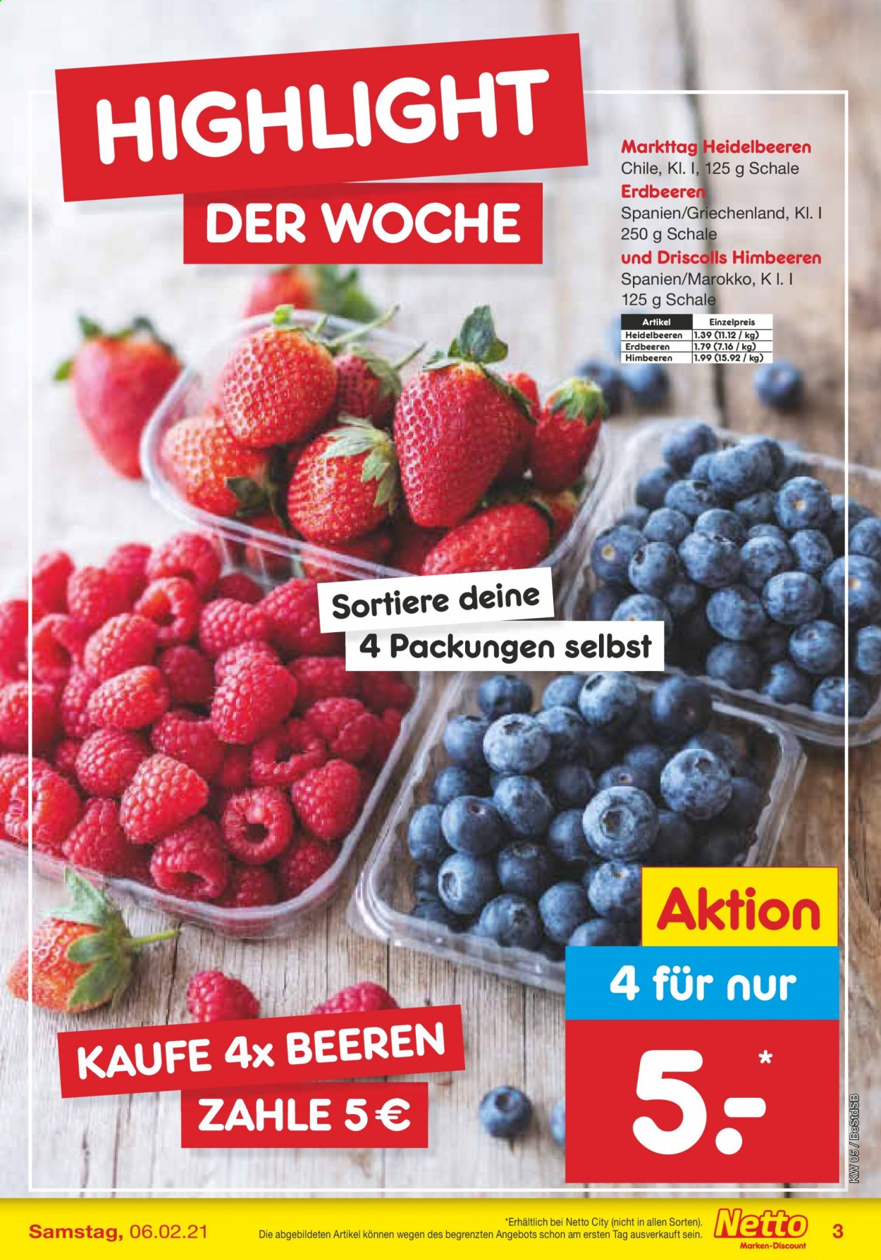 Netto Marken-Discount Prospekte  - 1.02.2021 - 6.02.2021. Seite 3