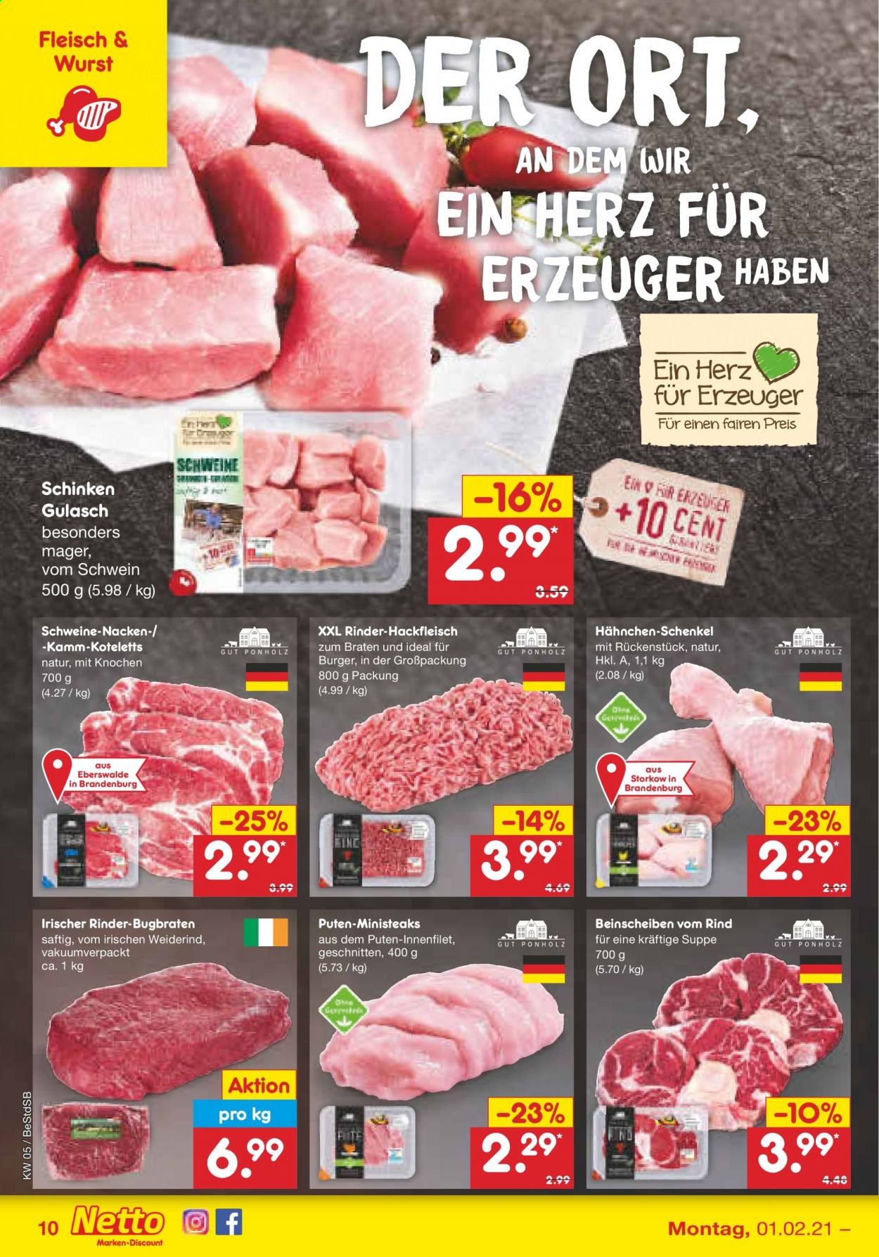 Netto Marken-Discount Prospekte  - 1.02.2021 - 6.02.2021. Seite 10