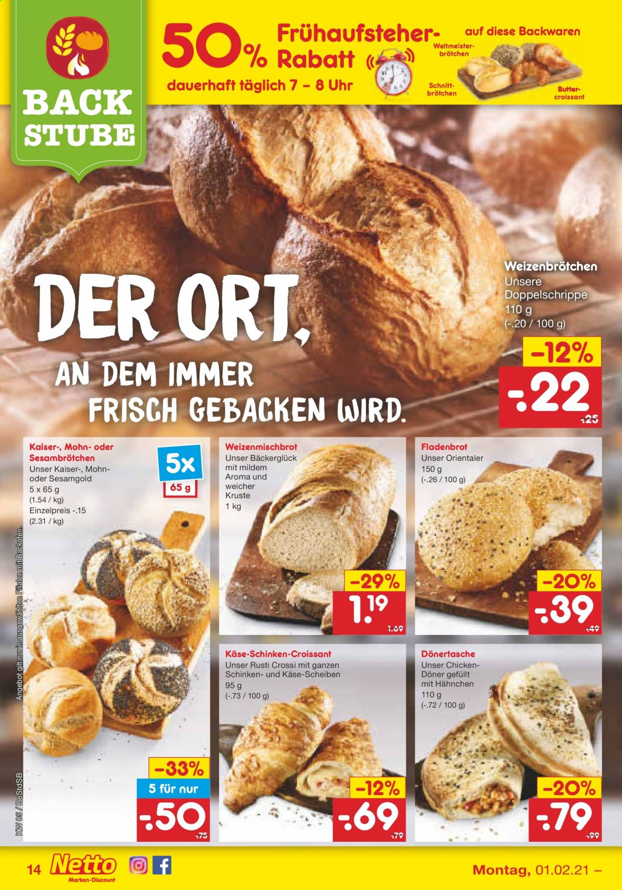 Netto Marken-Discount Prospekte  - 1.02.2021 - 6.02.2021. Seite 14