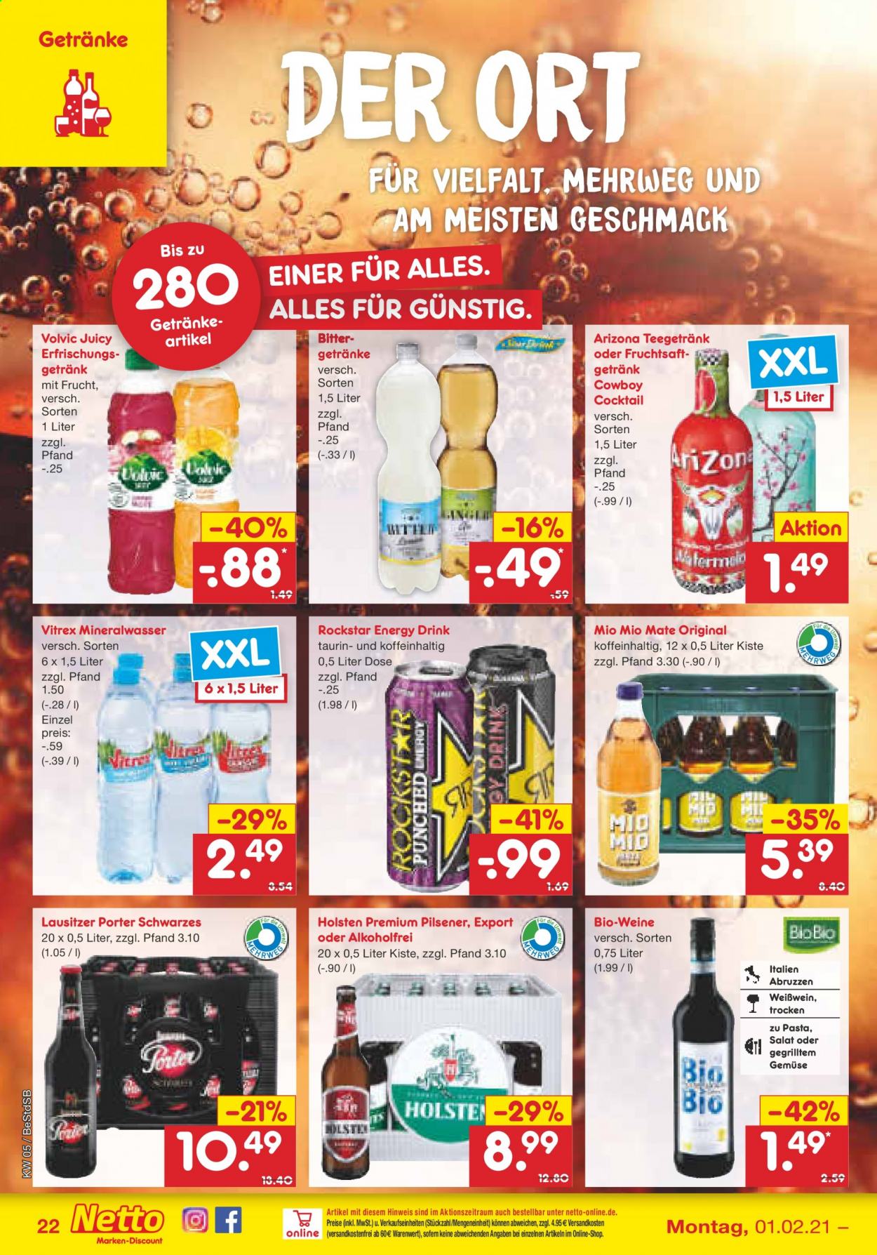 Netto Marken-Discount Prospekte  - 1.02.2021 - 6.02.2021. Seite 22