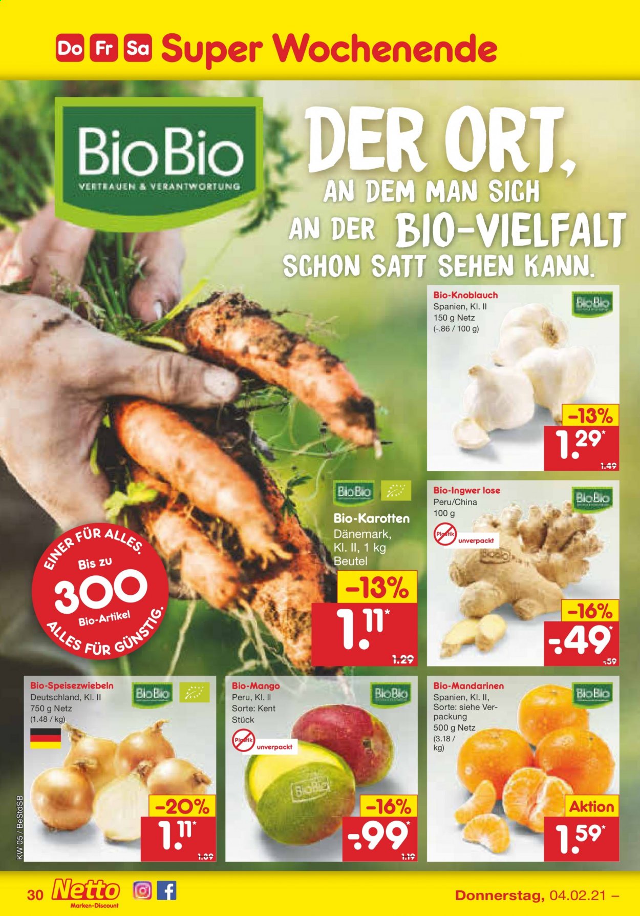Netto Marken-Discount Prospekte  - 1.02.2021 - 6.02.2021. Seite 30