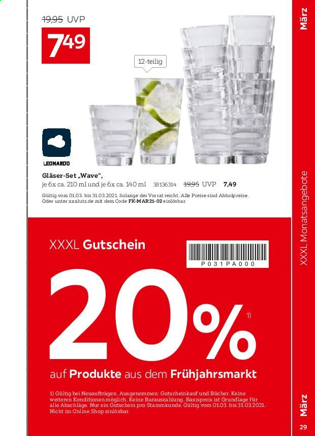 XXXLutz Prospekte  - 1.02.2021 - 31.07.2021. Seite 29