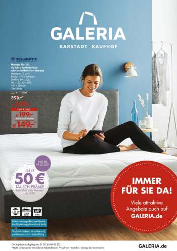 Prospekte GALERIA Karstadt Kaufhof - 1.2.2021 - 9.2.2021.