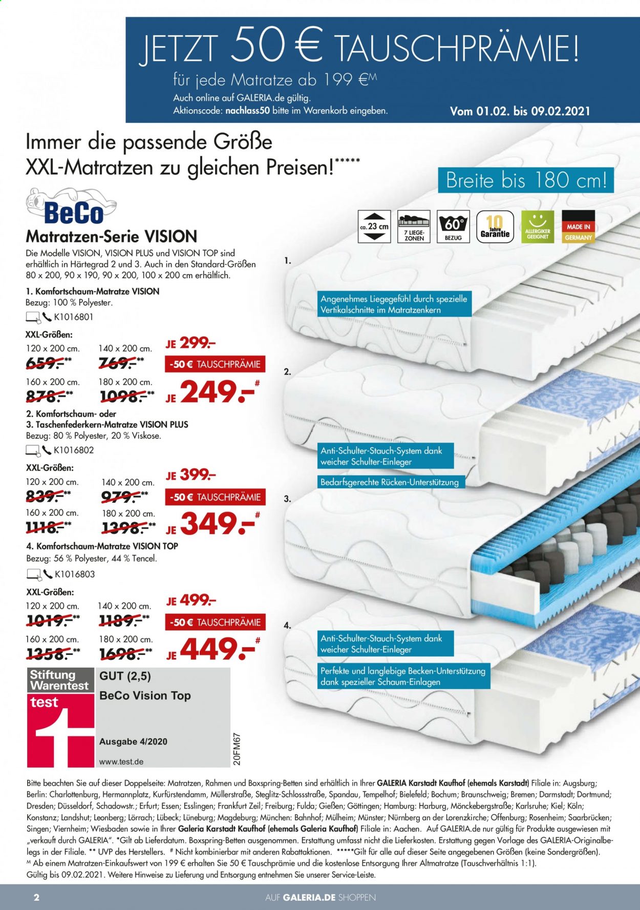 GALERIA Karstadt Kaufhof Prospekte  - 1.02.2021 - 9.02.2021. Seite 2