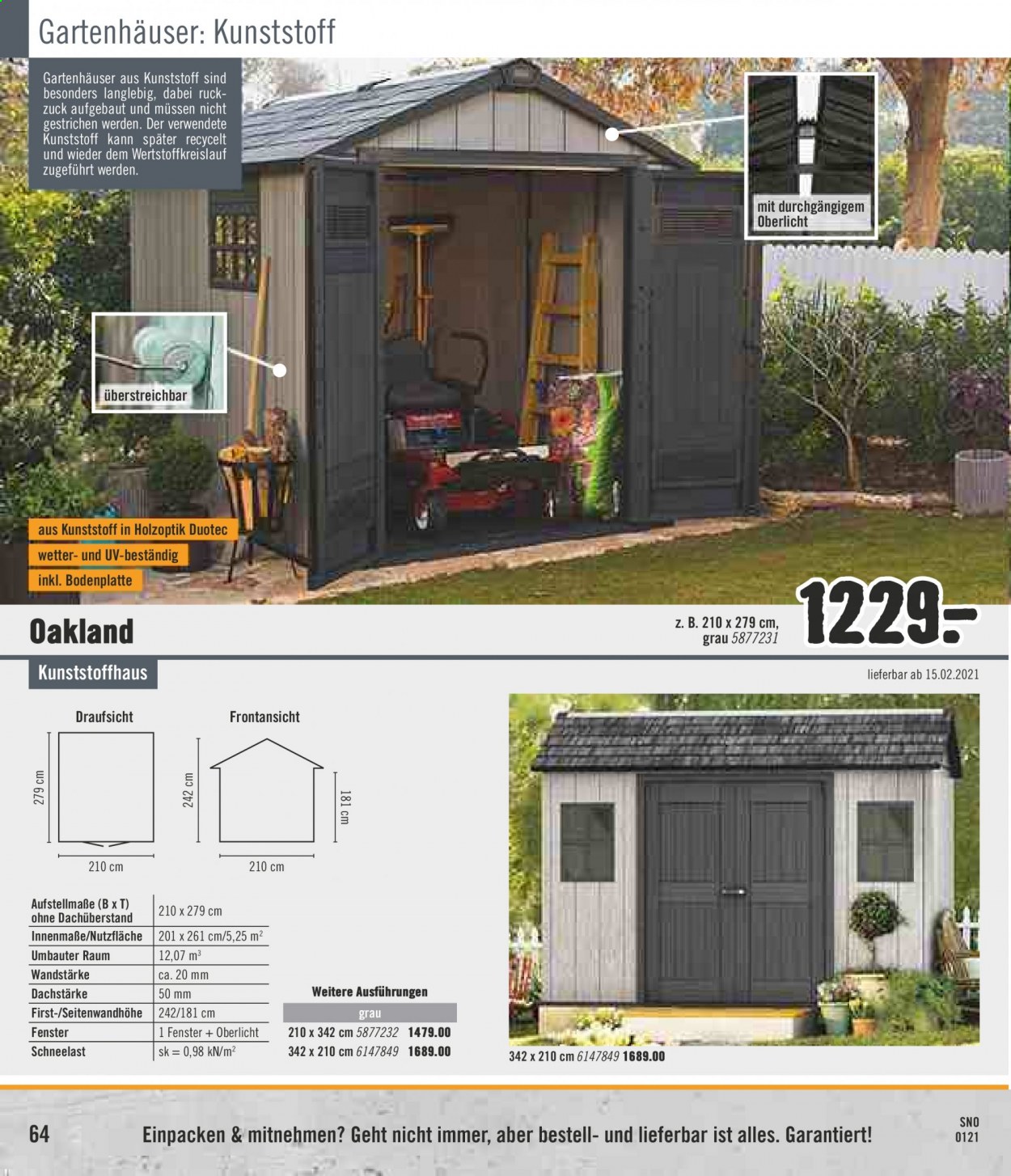Hornbach Prospekte  - 1.02.2021 - 1.03.2021. Seite 64