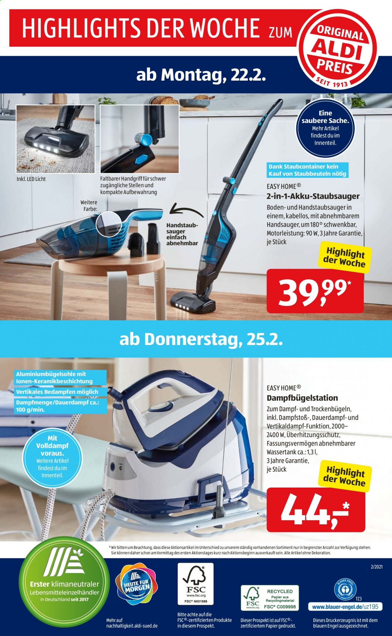 ALDI SÜD Prospekte  - 22.02.2021 - 27.02.2021. Seite 31