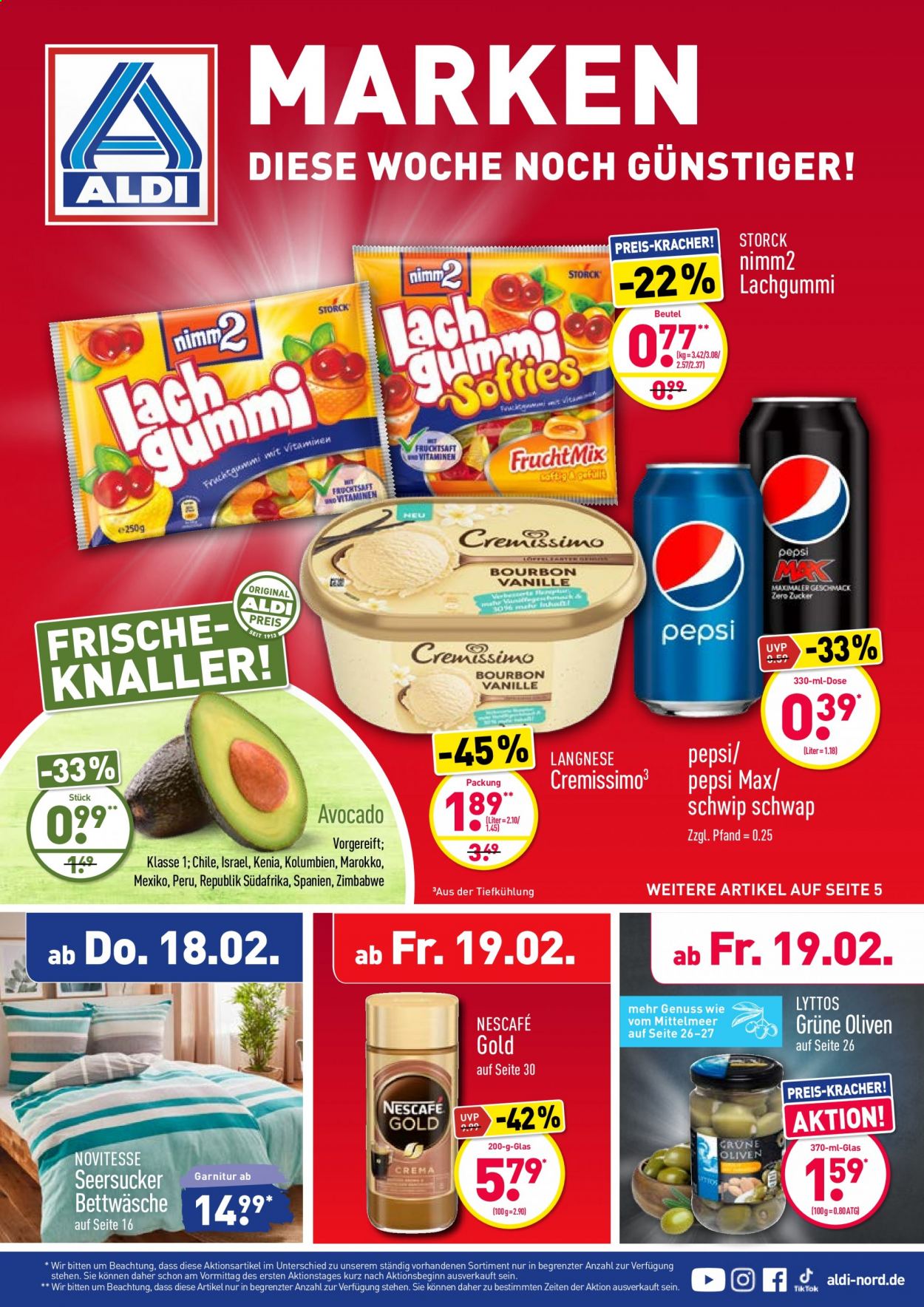 ALDI Nord Prospekte  - 15.02.2021 - 20.02.2021. Seite 1
