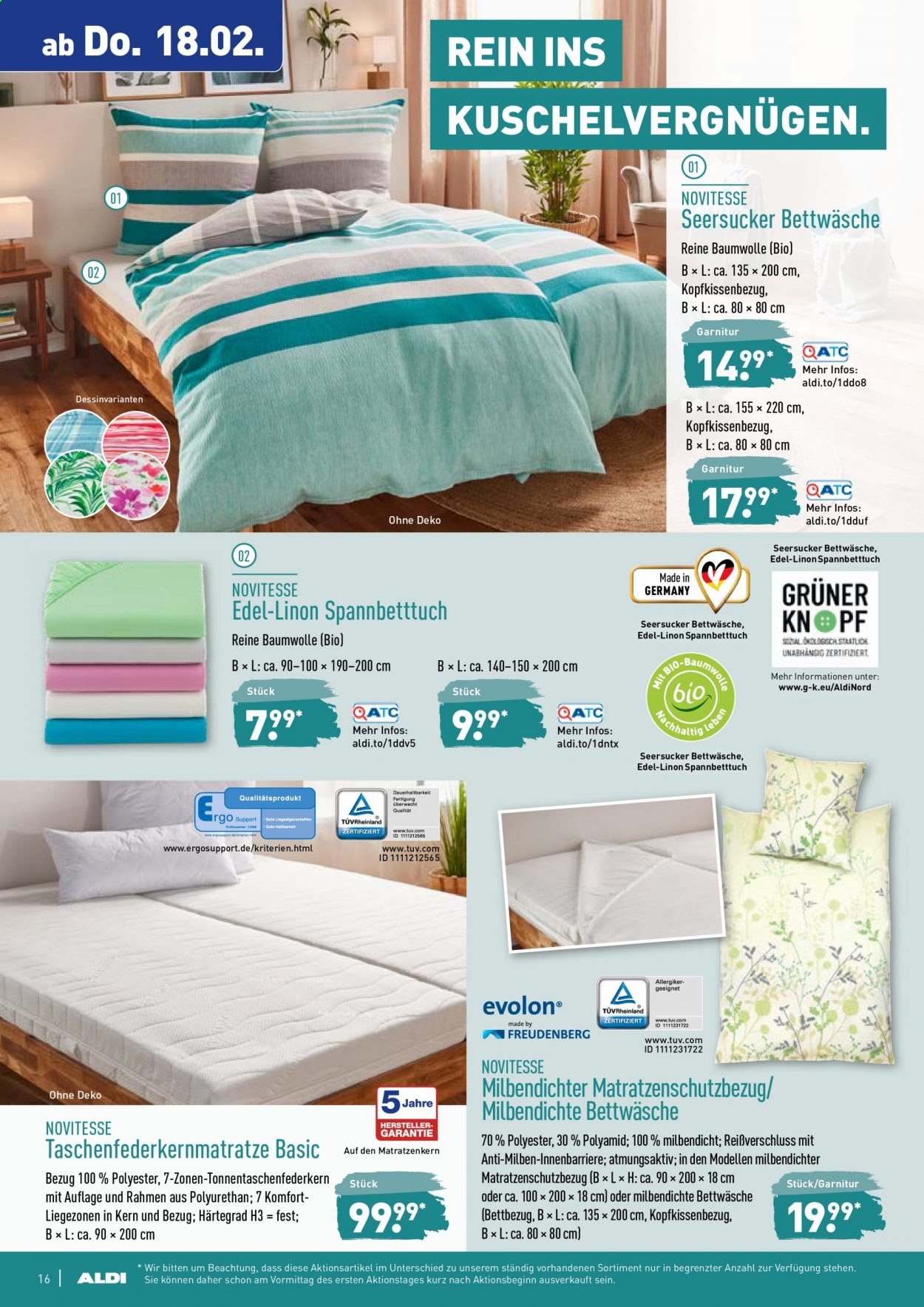 ALDI Nord Prospekte  - 15.02.2021 - 20.02.2021. Seite 16