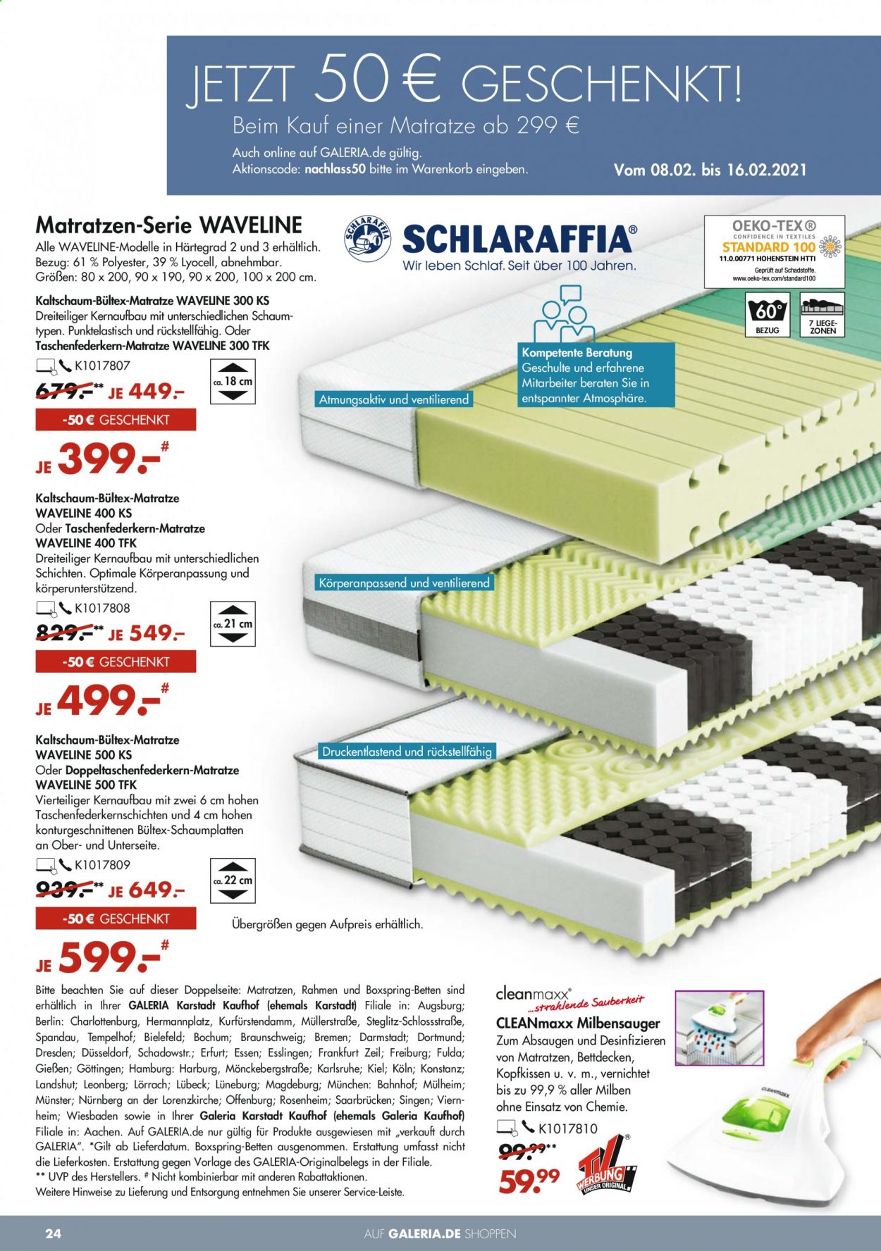 GALERIA Karstadt Kaufhof Prospekte  - 8.02.2021 - 16.02.2021. Seite 24