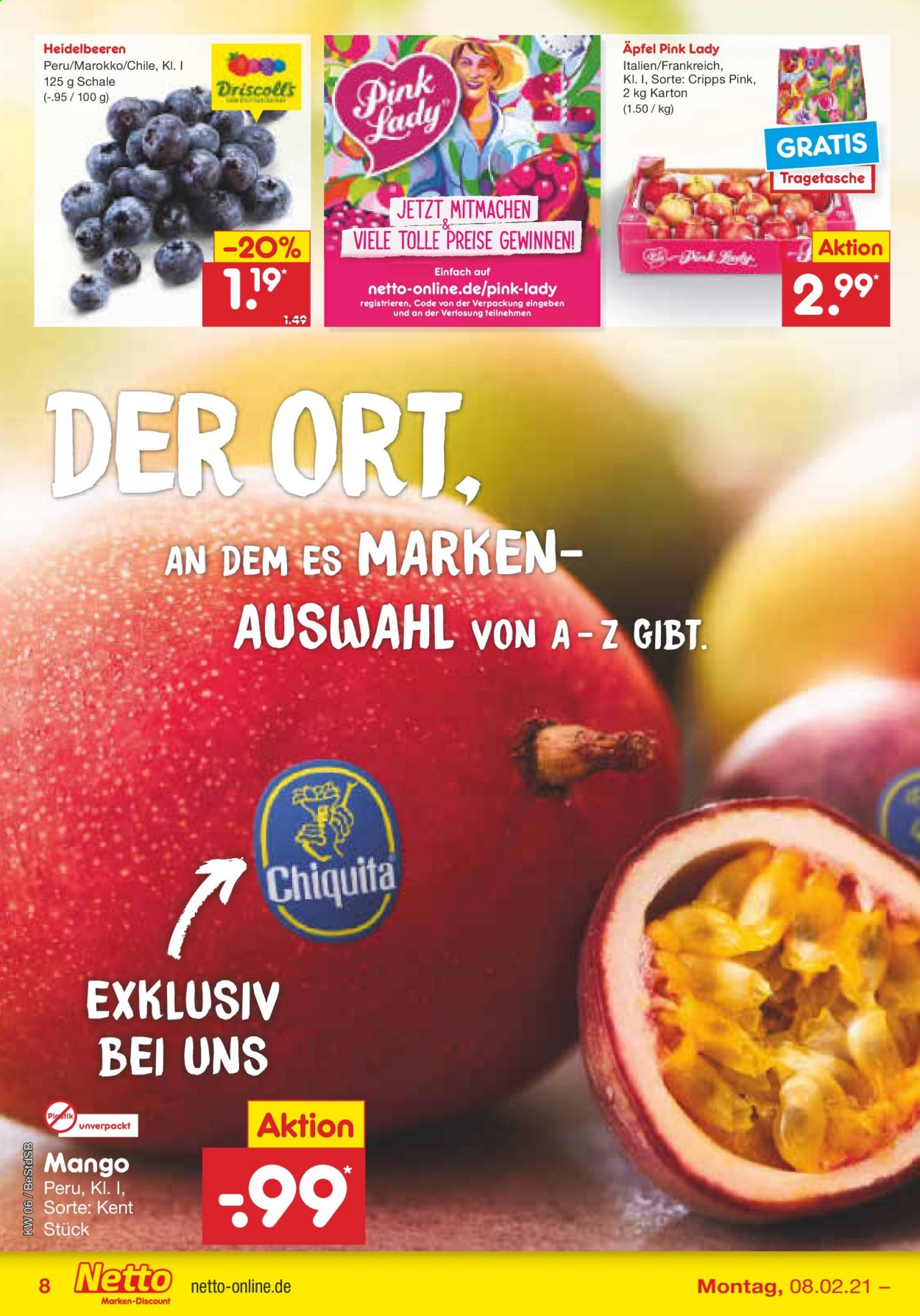 Netto Marken-Discount Prospekte  - 8.02.2021 - 13.02.2021. Seite 8
