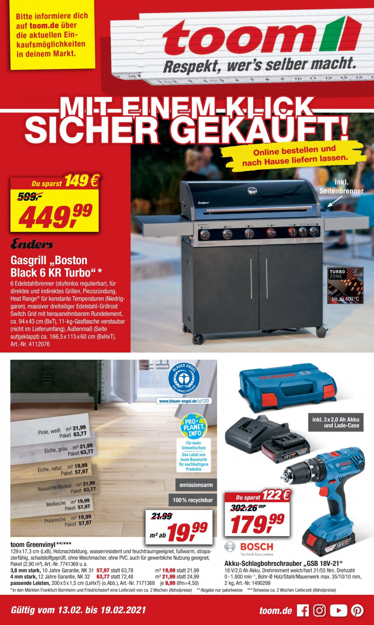 toom Baumarkt Prospekte  - 13.02.2021 - 19.02.2021. Seite 1