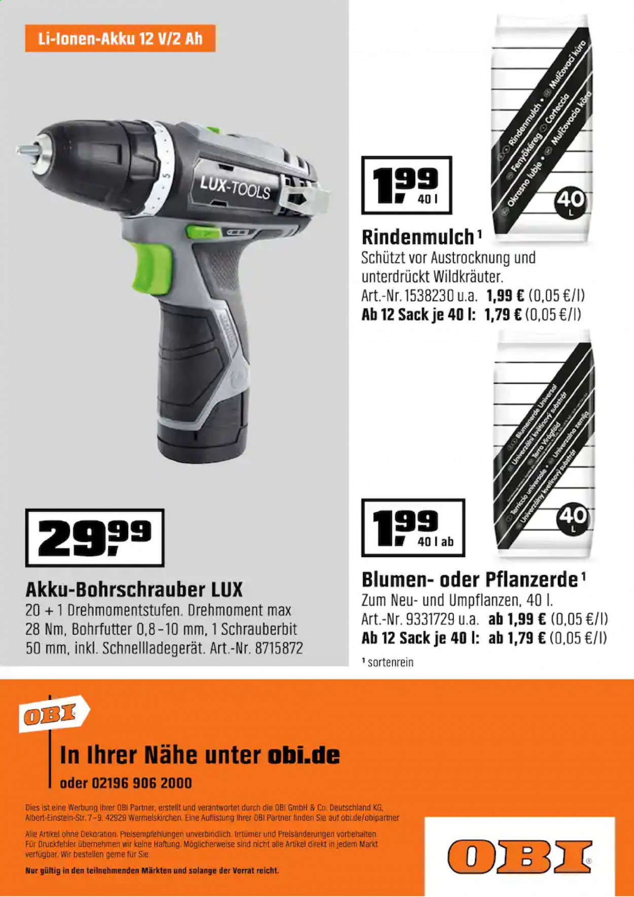 OBI Prospekte  - 10.02.2021 - 19.02.2021. Seite 41