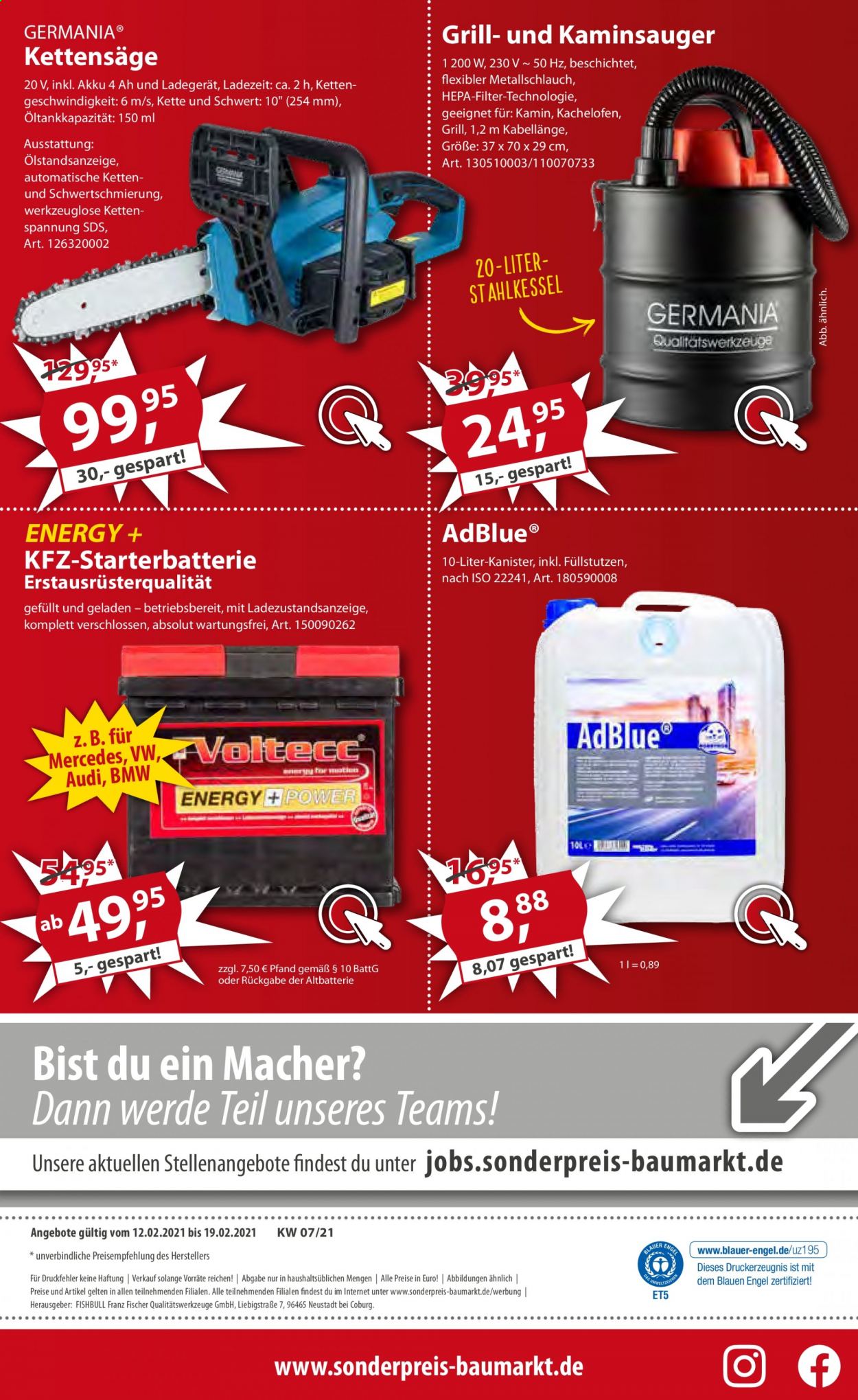 Sonderpreis-Baumarkt Prospekte  - 12.02.2021 - 19.02.2021. Seite 16