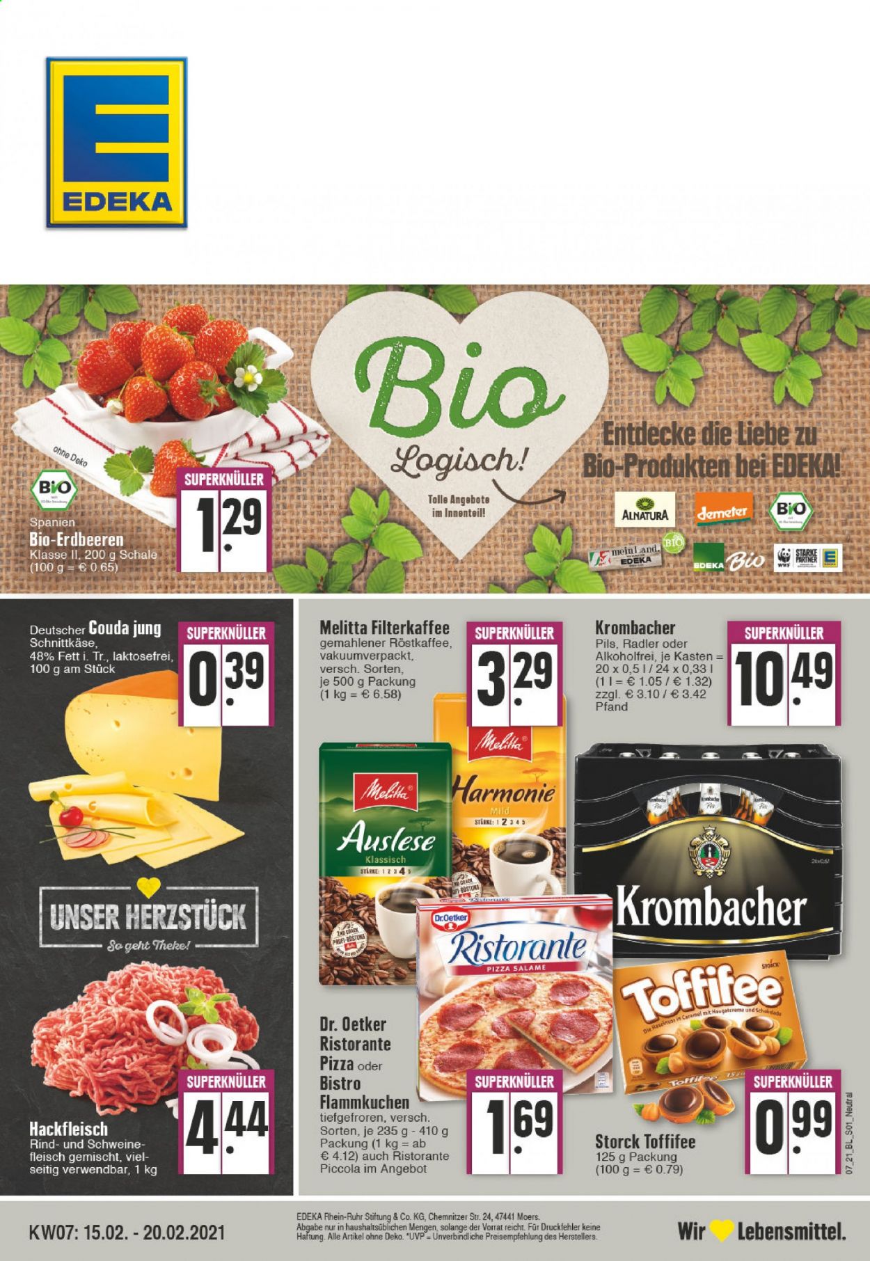 Edeka Prospekte  - 15.02.2021 - 20.02.2021. Seite 1