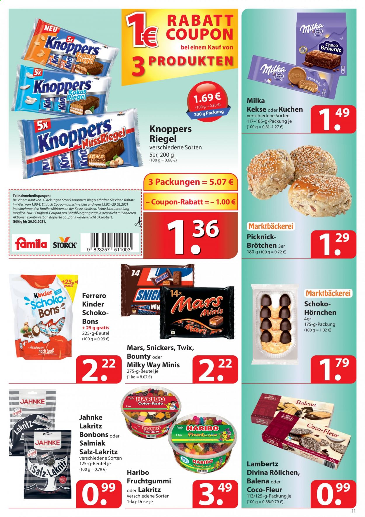 famila Prospekte  - 15.02.2021 - 20.02.2021. Seite 11