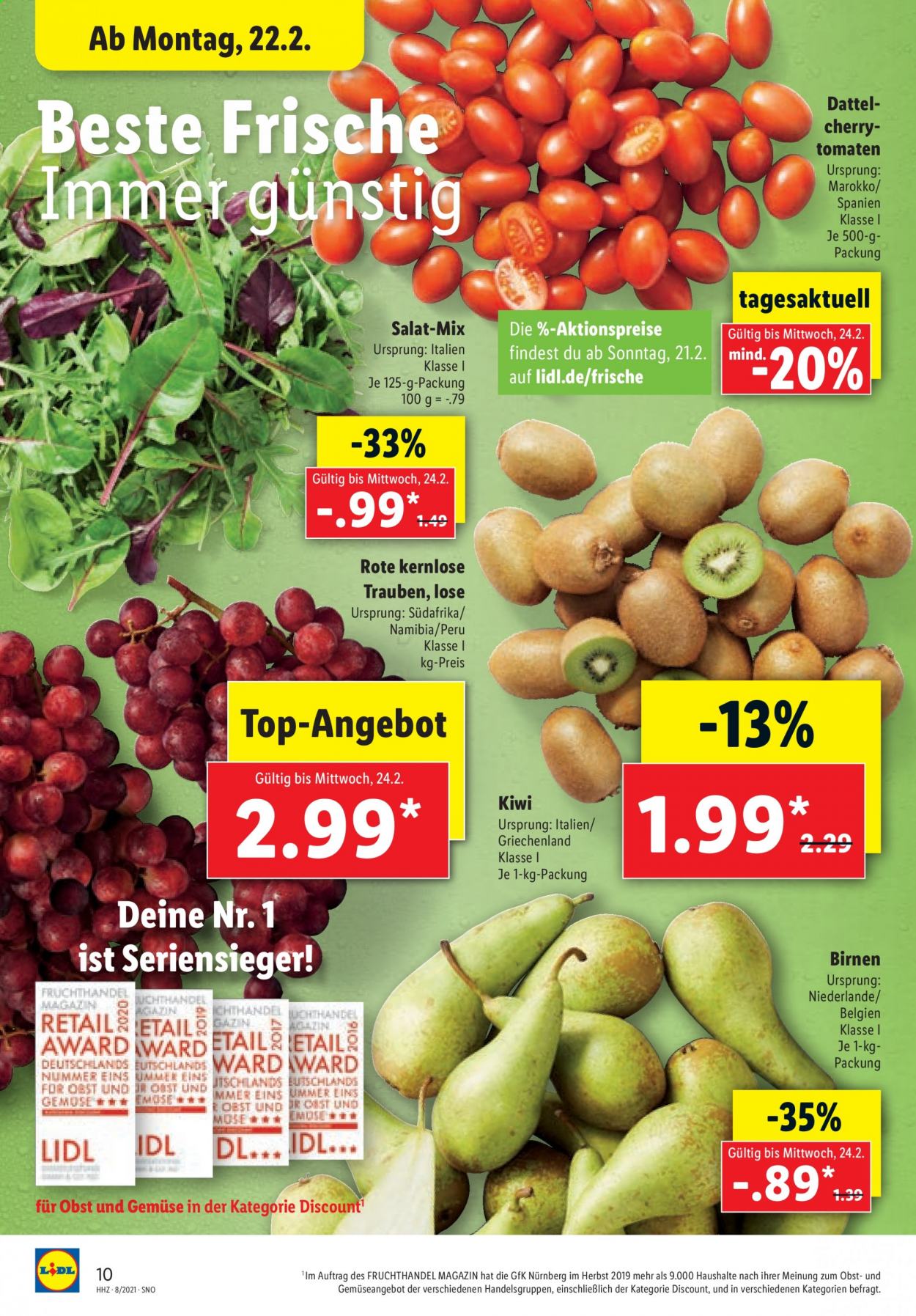 Lidl Prospekte  - 22.02.2021 - 27.02.2021. Seite 10