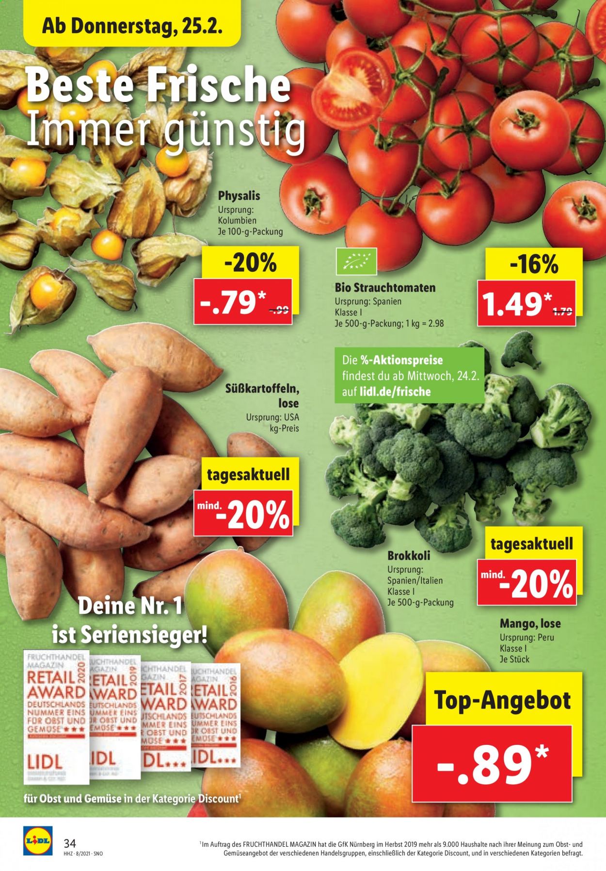 Lidl Prospekte  - 22.02.2021 - 27.02.2021. Seite 34