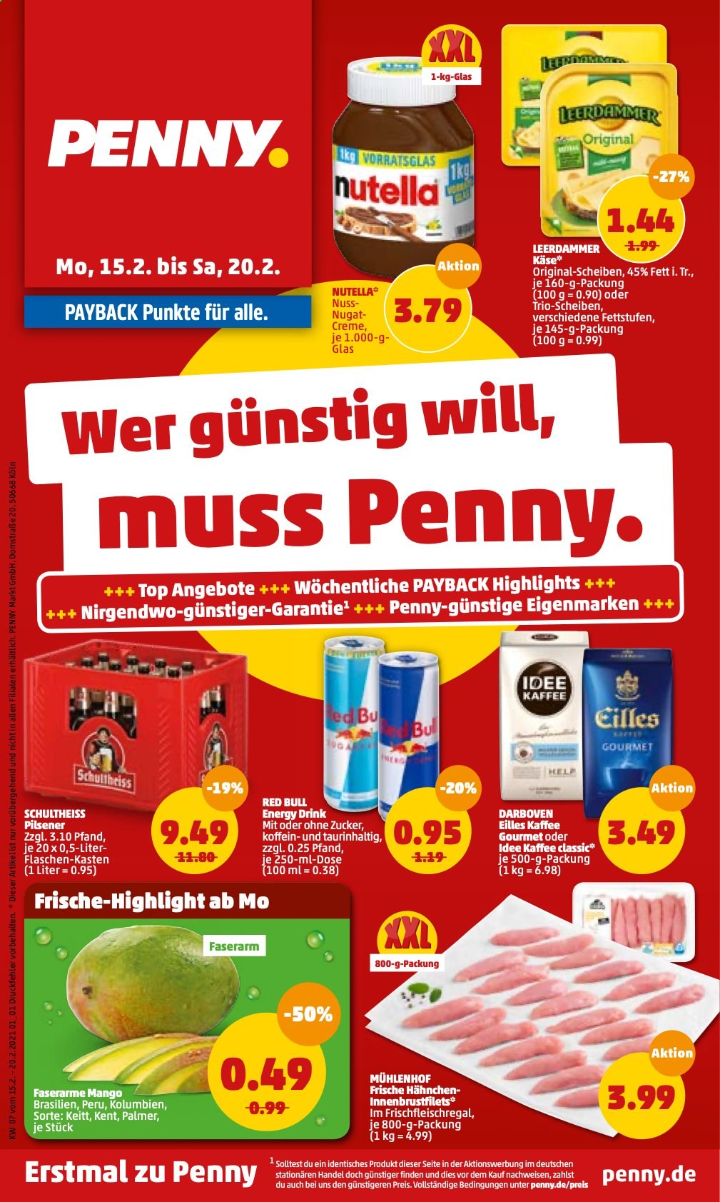 Penny Prospekte  - 15.02.2021 - 20.02.2021. Seite 1
