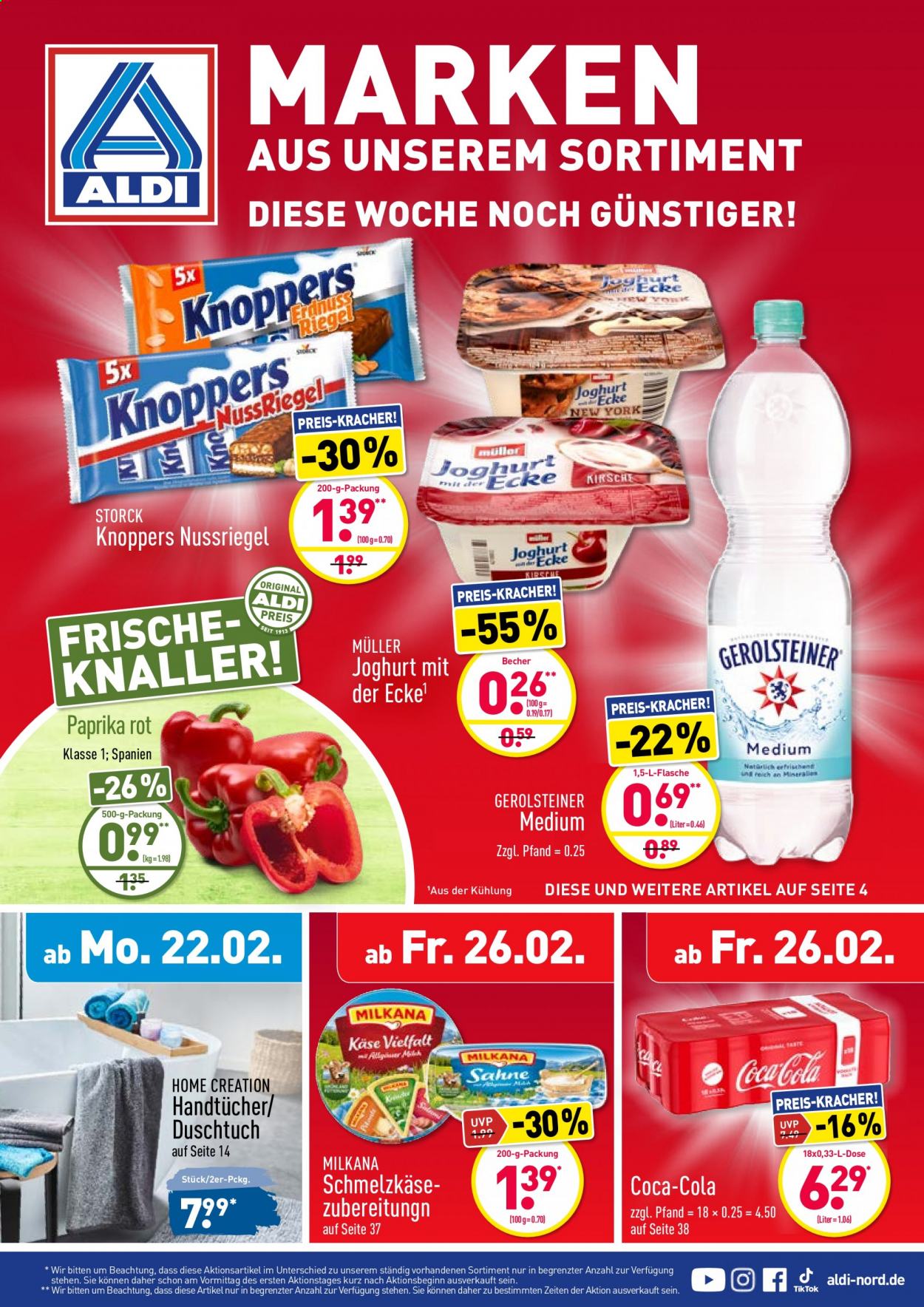 ALDI Nord Prospekte  - 22.02.2021 - 27.02.2021. Seite 1