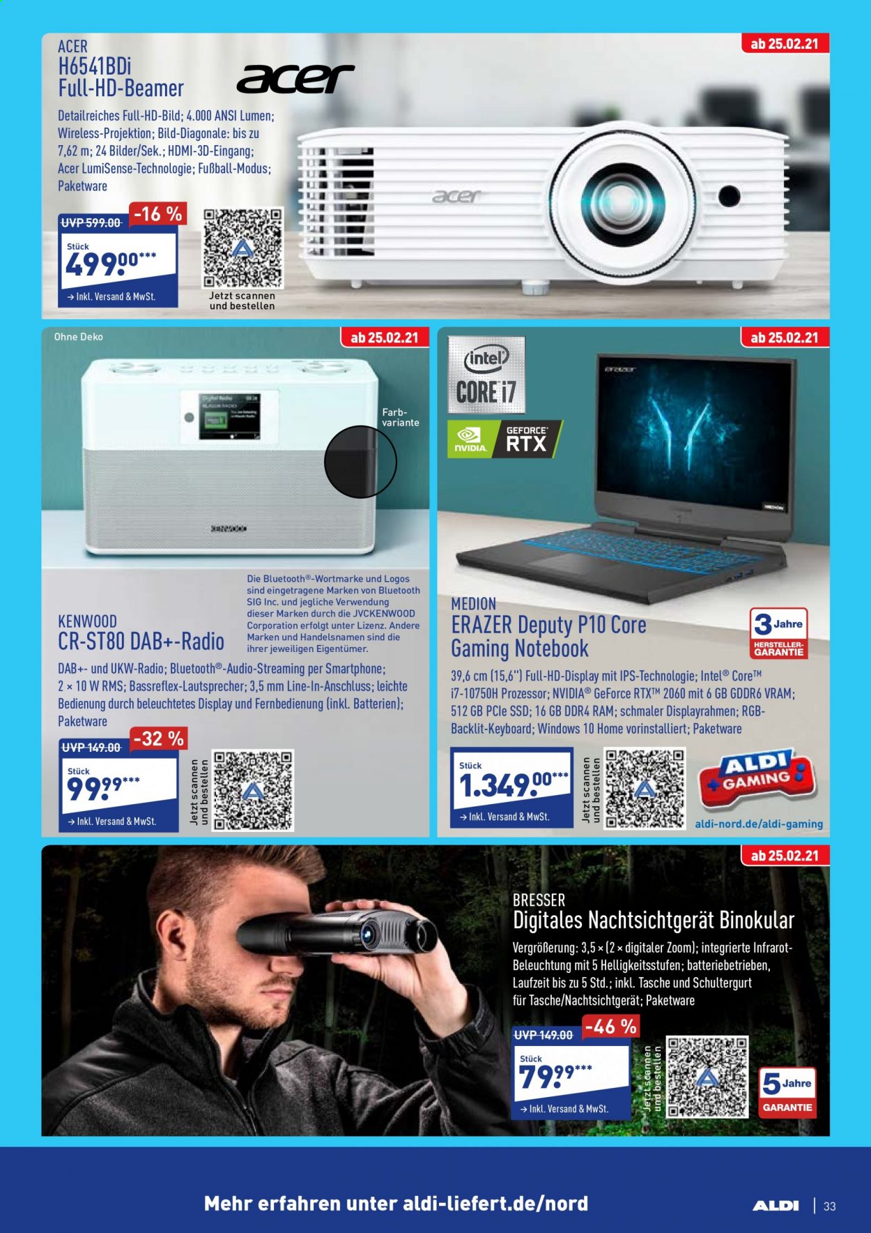ALDI Nord Prospekte  - 22.02.2021 - 27.02.2021. Seite 33