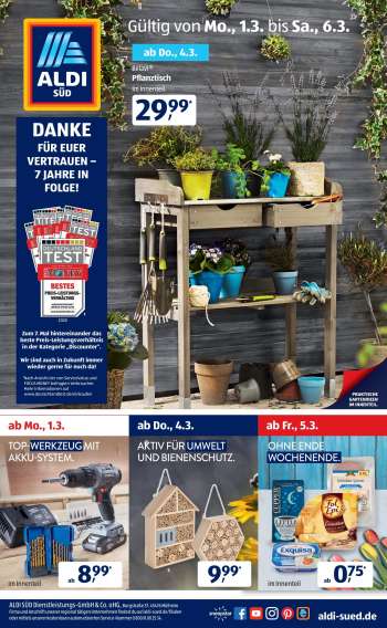 Prospekte ALDI SÜD - 1.3.2021 - 6.3.2021.