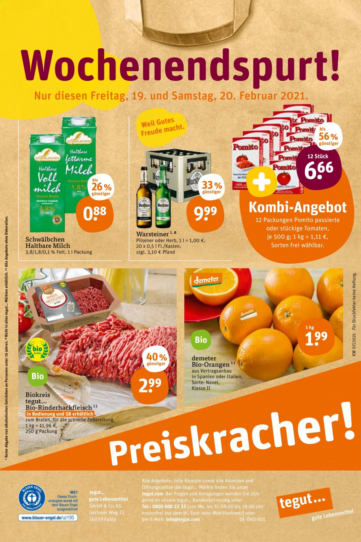 tegut... Prospekte  - 15.02.2021 - 20.02.2021. Seite 24