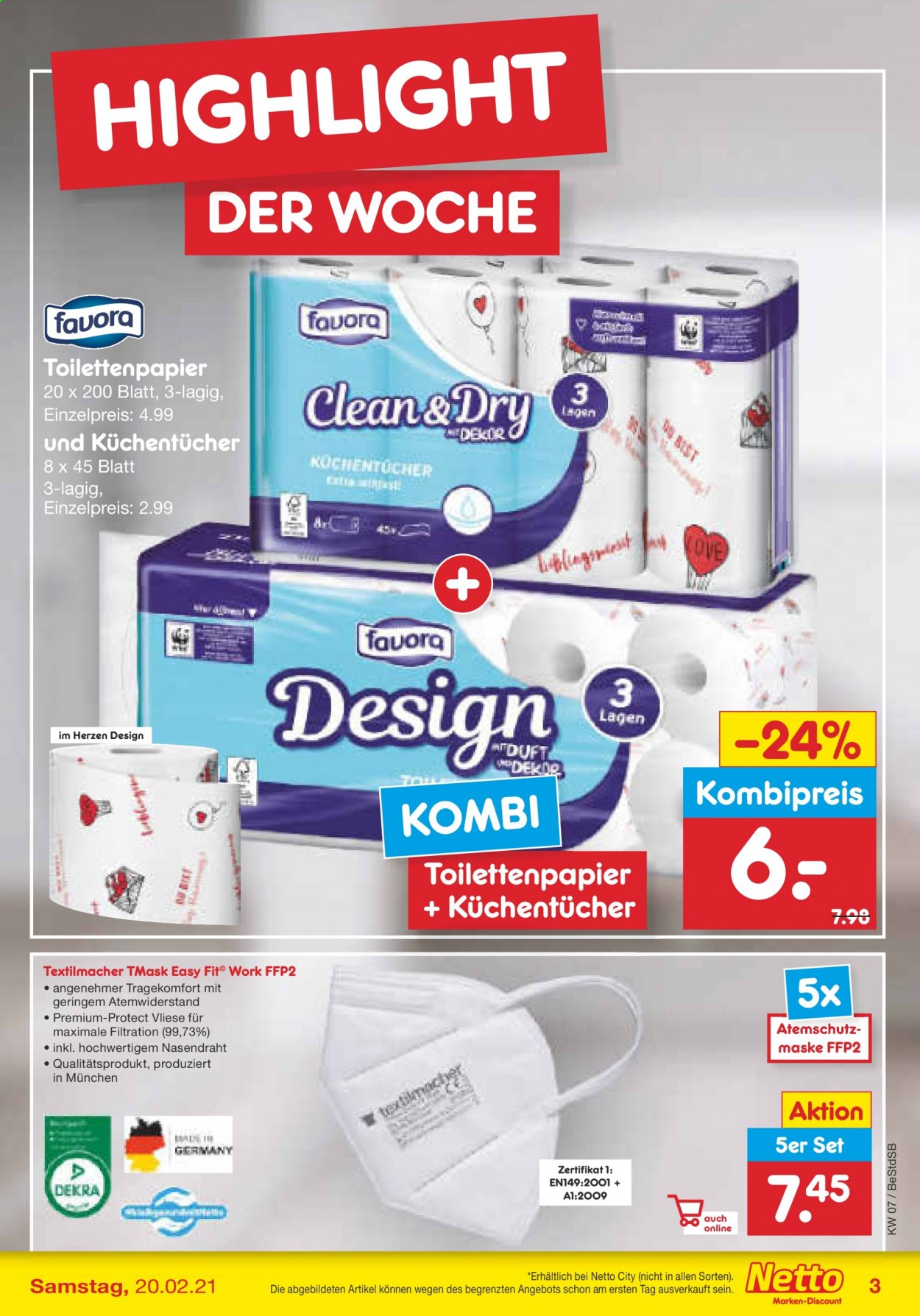 Netto Marken-Discount Prospekte  - 15.02.2021 - 20.02.2021. Seite 3