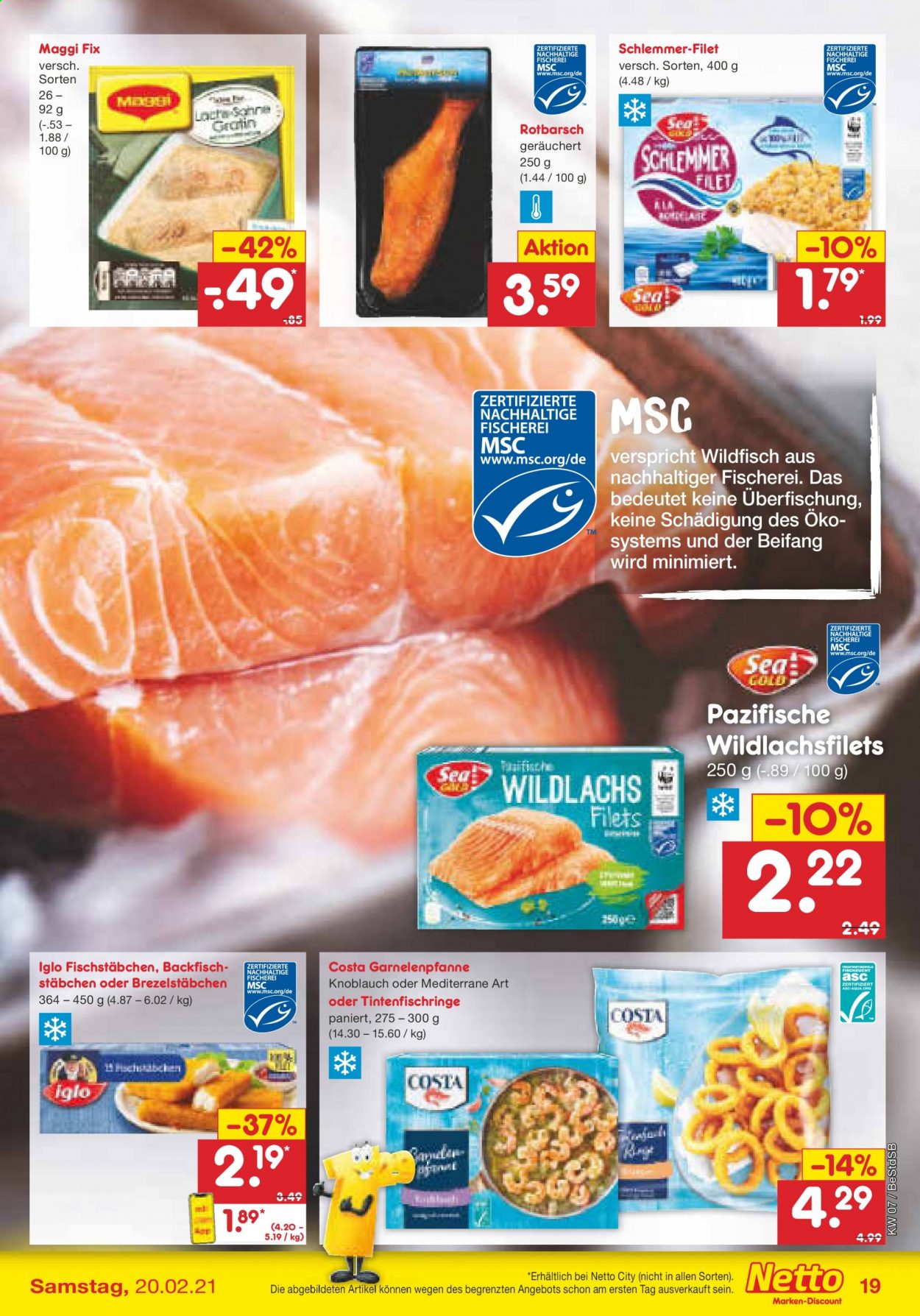 Netto Marken-Discount Prospekte  - 15.02.2021 - 20.02.2021. Seite 19