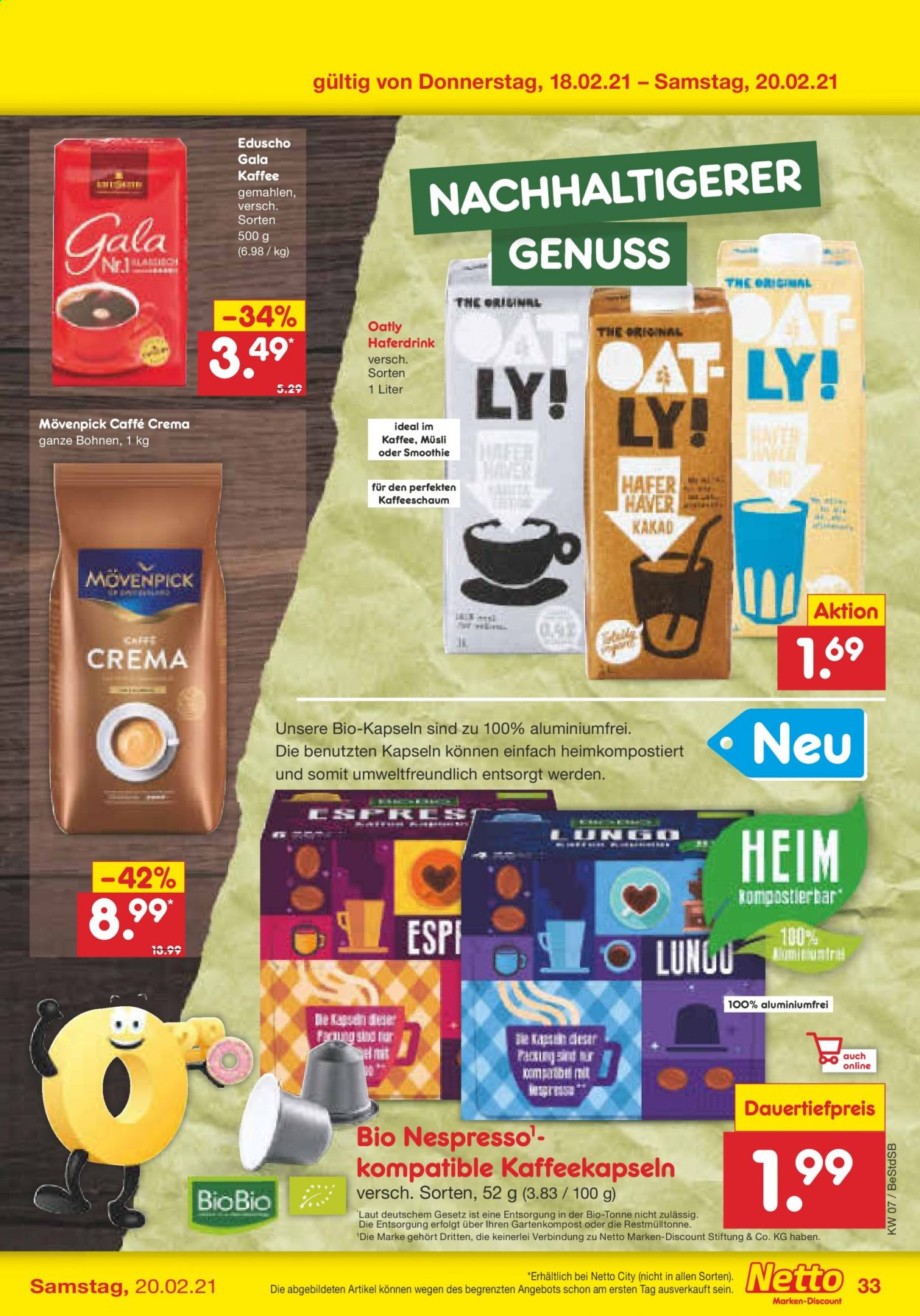 Netto Marken-Discount Prospekte  - 15.02.2021 - 20.02.2021. Seite 33